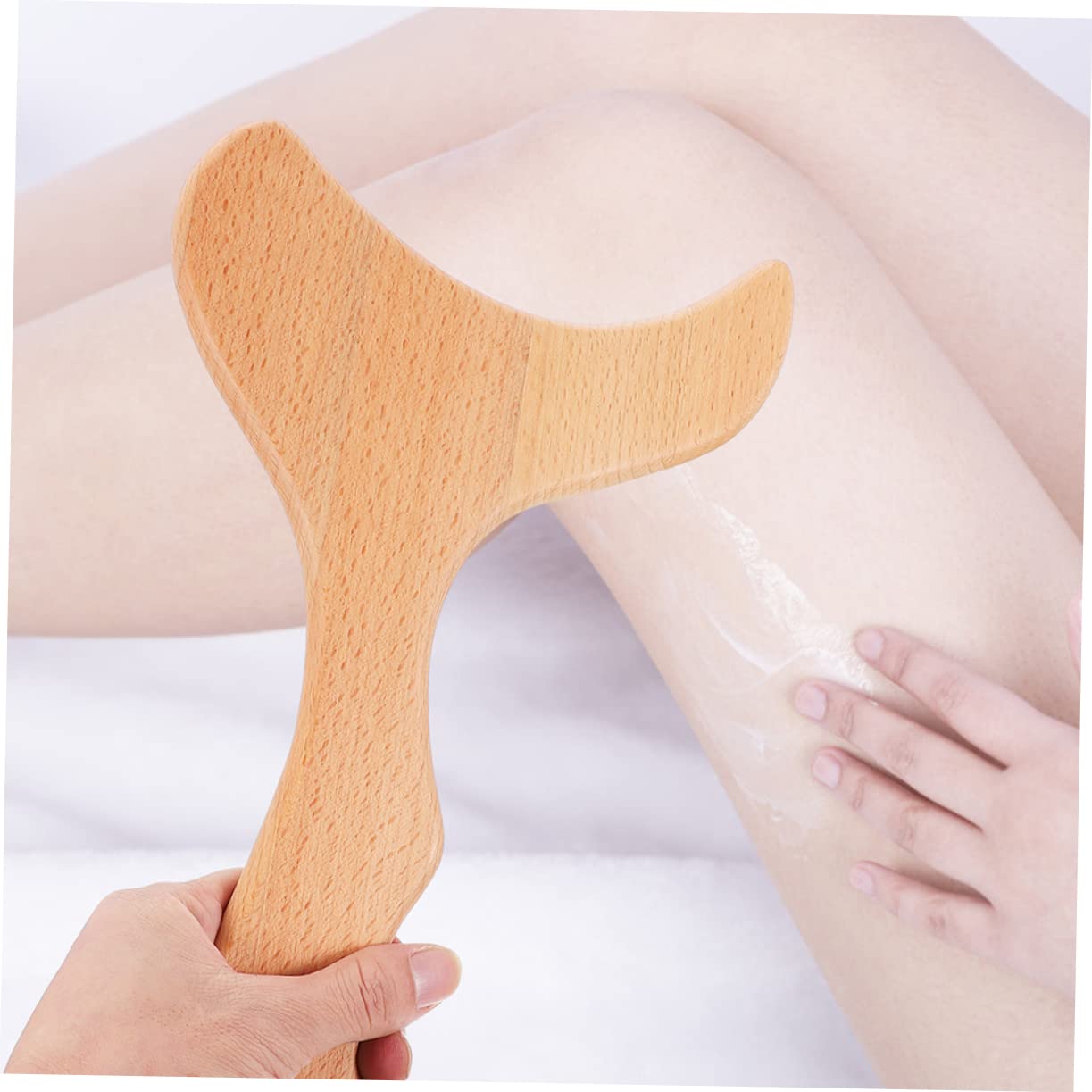 OHPHCALL 2-Pack Wooden Gua Sha Scraper Tools for Body Massage & Relaxation - Handheld Muscle Relief, DIY Body Scraping, and Household Use - Perfect for Pain Relief, Spa Days, and Self-Care Routines