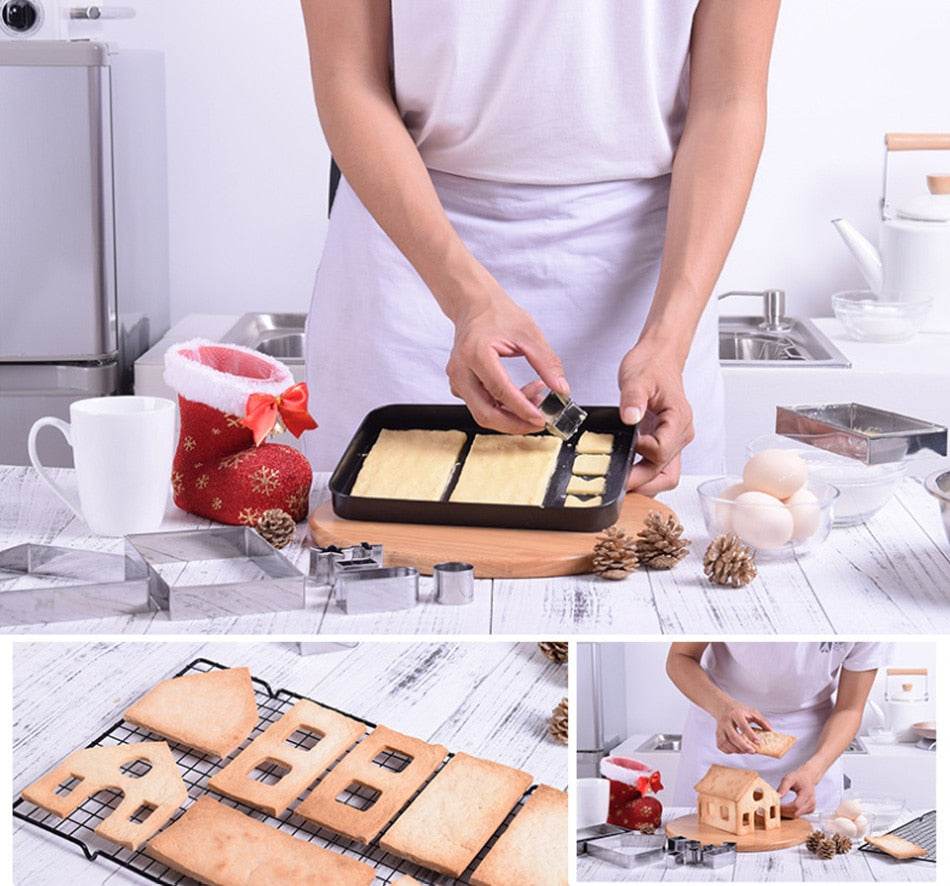 3D Christmas Cookie Mold Set - 12 Piece Holiday Baking Kit for Festive Cookies, Gingerbread, and Decorations | Perfect for Christmas, DIY Gifts, and Family Baking Fun