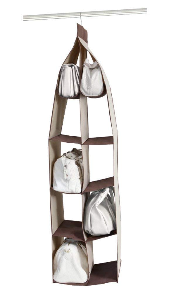 10-Pocket Handbag Organizer - Dustproof Hanging Closet Storage Bag for Purses, Shoes & Accessories | Space-Saving Wardrobe Organizer for Bedroom, Closet & Travel