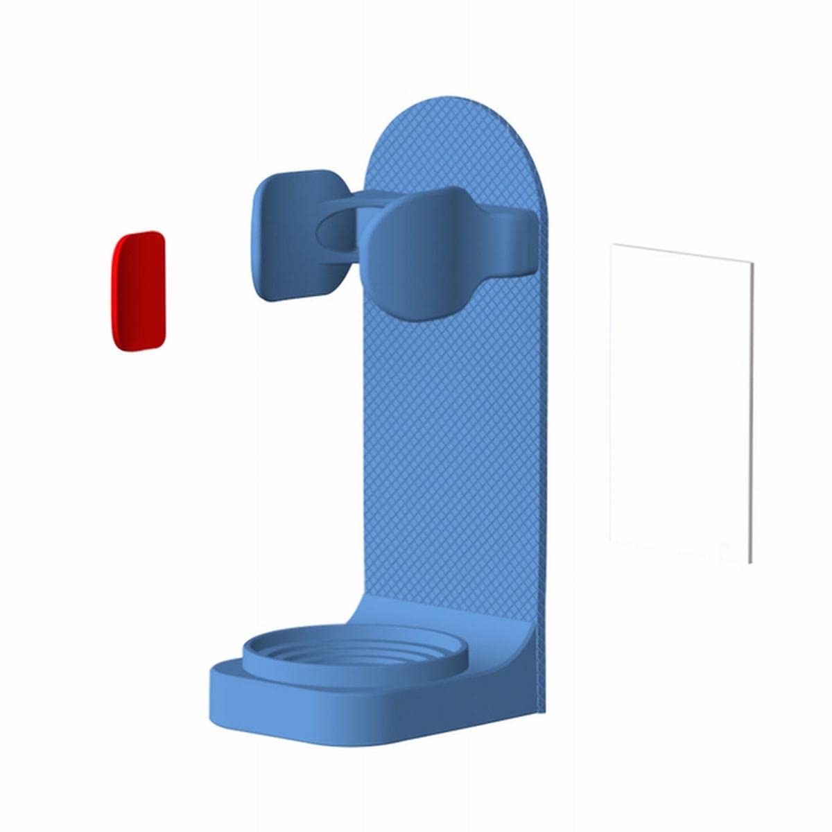 Creative Traceless Toothbrush Holder - Wall Mounted, Space Saving for Bathroom (Blue)
