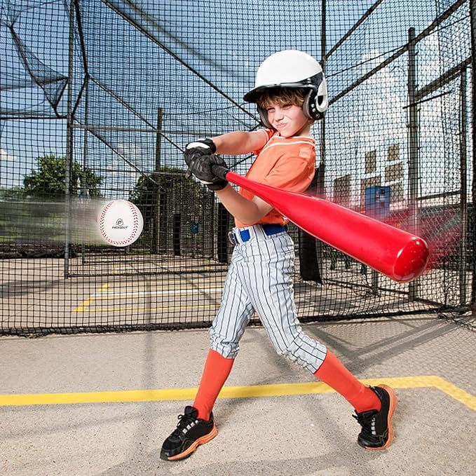 Soft Foam Baseballs for Kids & Teens - Safe Training Balls for Hitting Practice, Pitching & Fielding | Squishy T-Balls for Backyard Games, Batting Cages & Youth Leagues