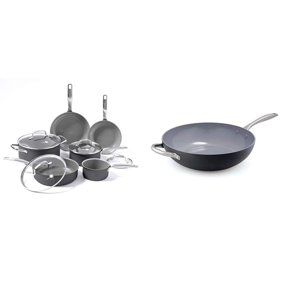 GreenPan Chatham 10-Piece Ceramic Non-Stick Cookware Set & Lima 12.5