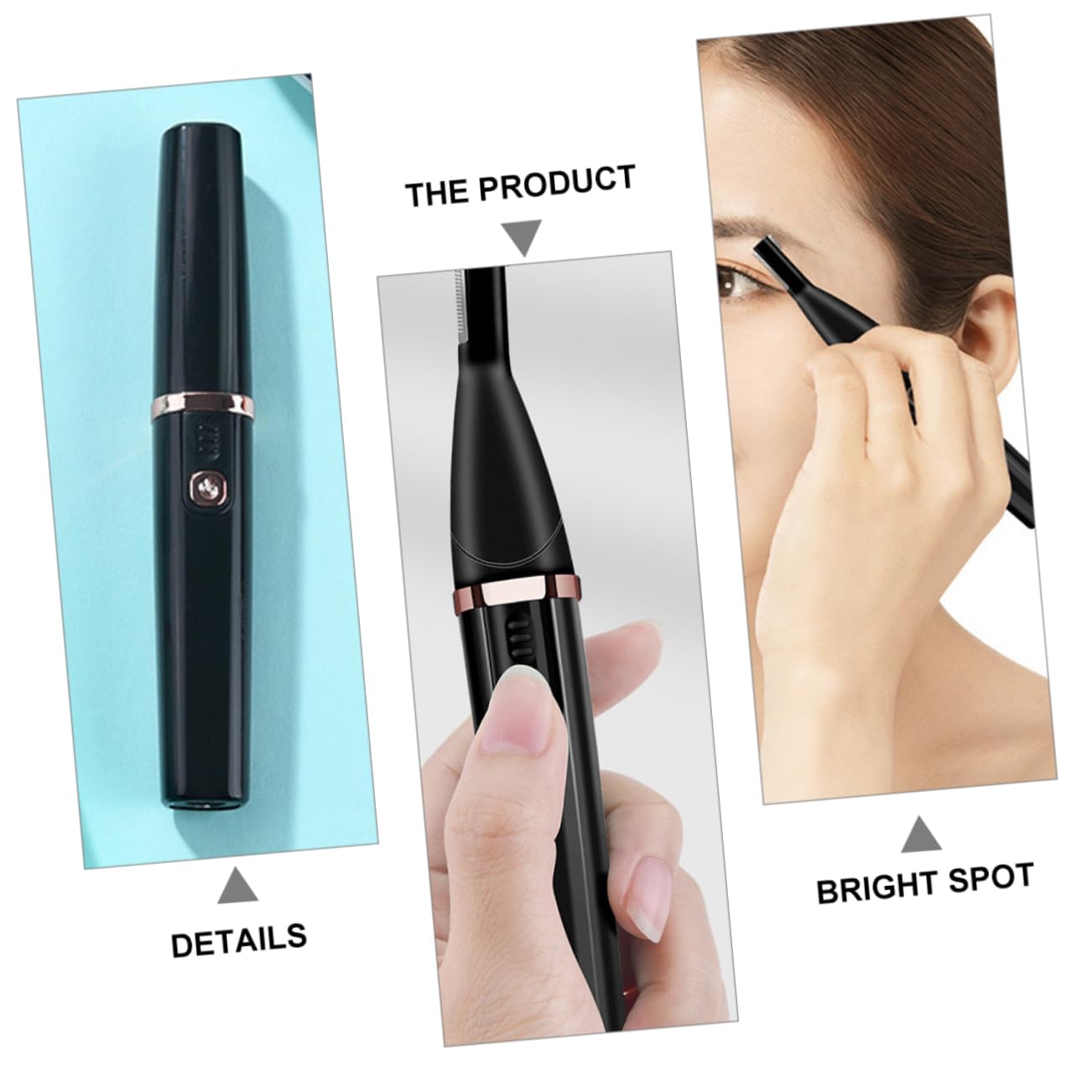 Baluue Electric Eyebrow Trimmer for Women - Facial Hair Remover, Epilator & Shaver - 1PC Black | Painless Eyebrow Shaping, Smooth Skin | Perfect for Travel, Home & Salon Use