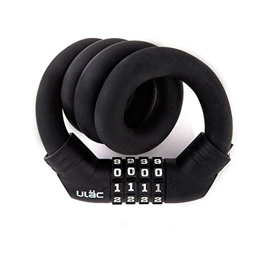 1970 Twistable Steel Memory Cable Bike Lock - Keyless Resettable 4-Digit Combination - Heavy Duty Anti-Theft Security for Commuter Bicycles, Kids Bikes & Scooters - Perfect for Urban Cycling, School Campuses & Outdoor Activities