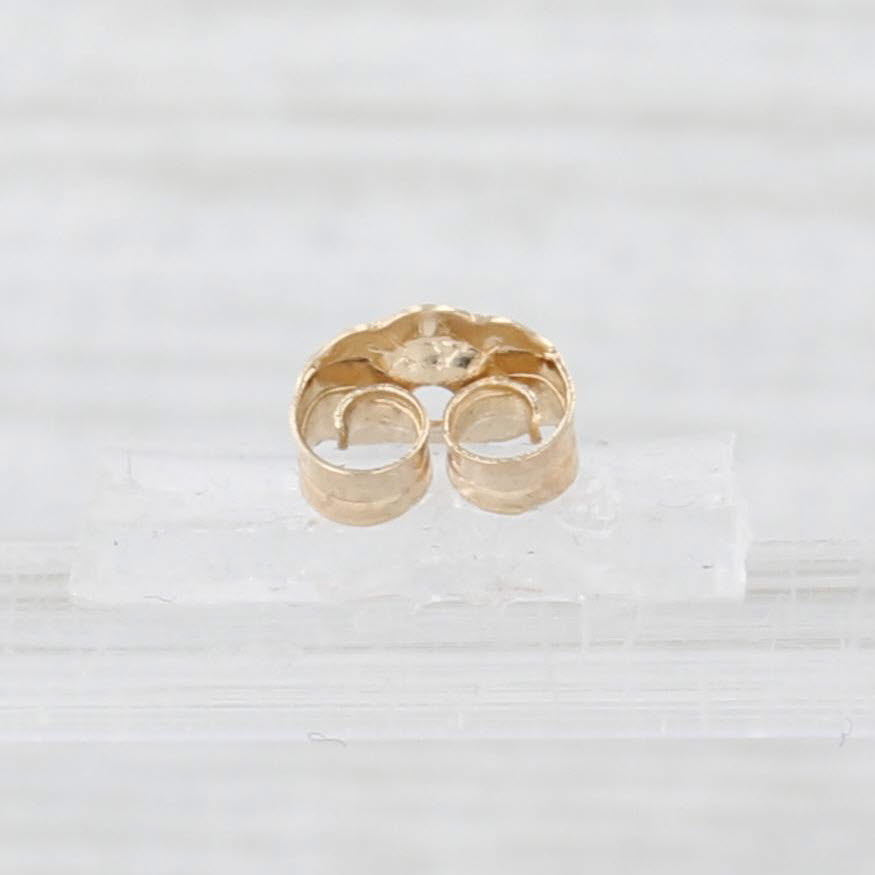 0.20ctw Tanzanite Stud Earrings in 14k Yellow Gold with Diamond Accents - Elegant Jewelry for Women, Perfect Gift for Birthday, Anniversary & Special Occasions