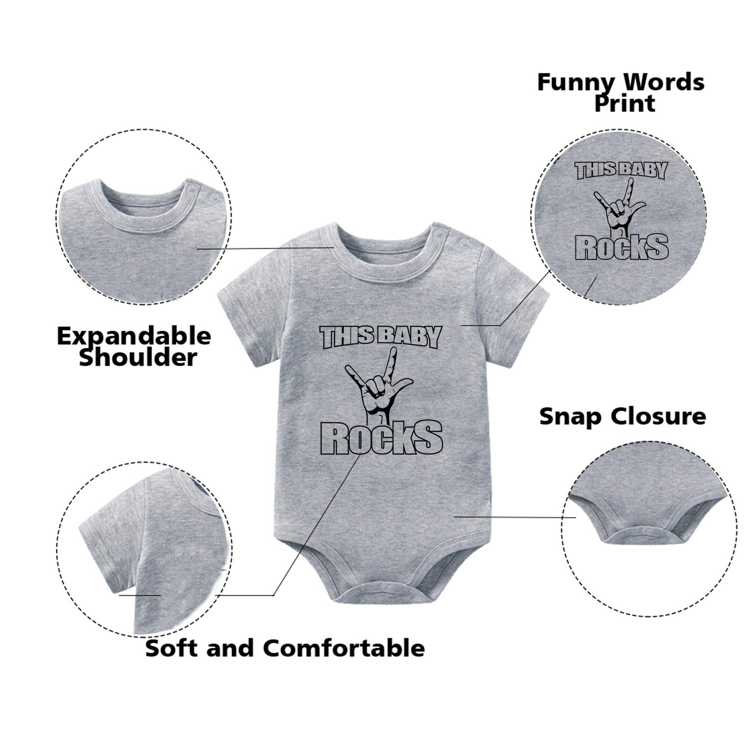 YSCULBUTOL Baby Twins Bodysuits - Soft Short Sleeve First Christmas Outfits for Newborn Boys & Infant Baby Clothes | Perfect for Holiday Photos, Family Gatherings & Special Occasions
