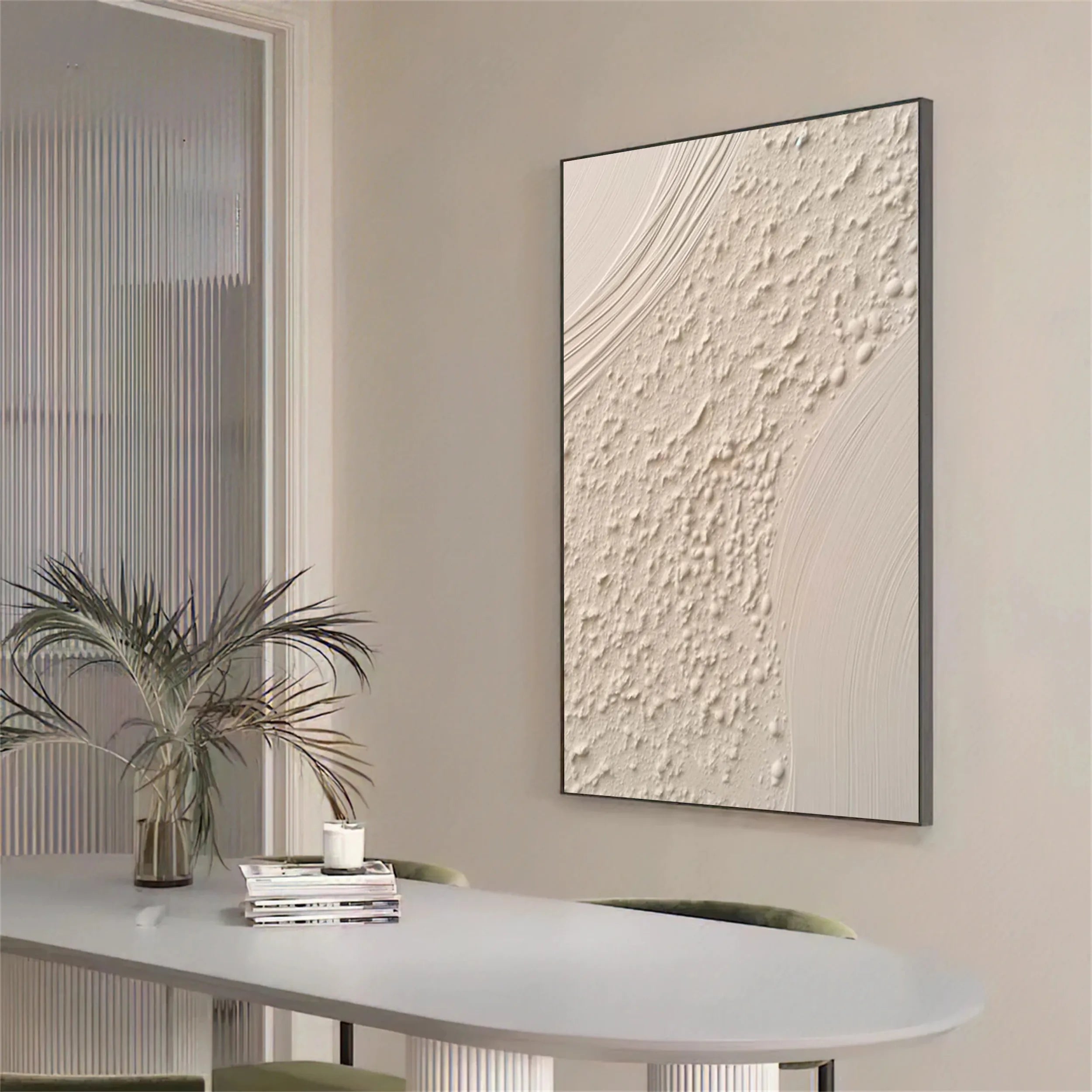 Beige & Brown Abstract Wall Art Print #BB094 - Modern Home Decor for Living Room, Bedroom & Office