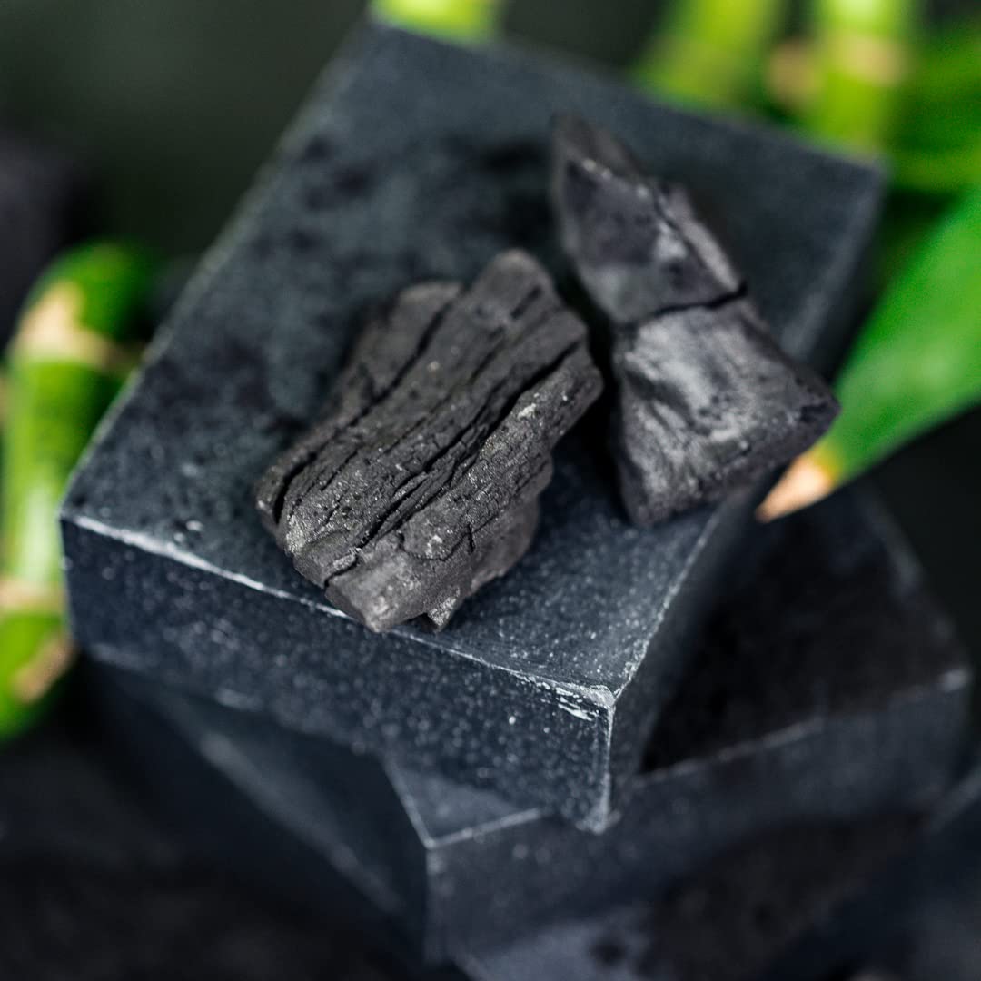 Organic Bamboo Charcoal Soap Bar by Chagrin Valley - Natural Deep Cleansing & Detoxifying Face & Body Soap for Acne, Oily Skin & Blackheads - Perfect for Daily Skincare Routine & Spa Day at Home