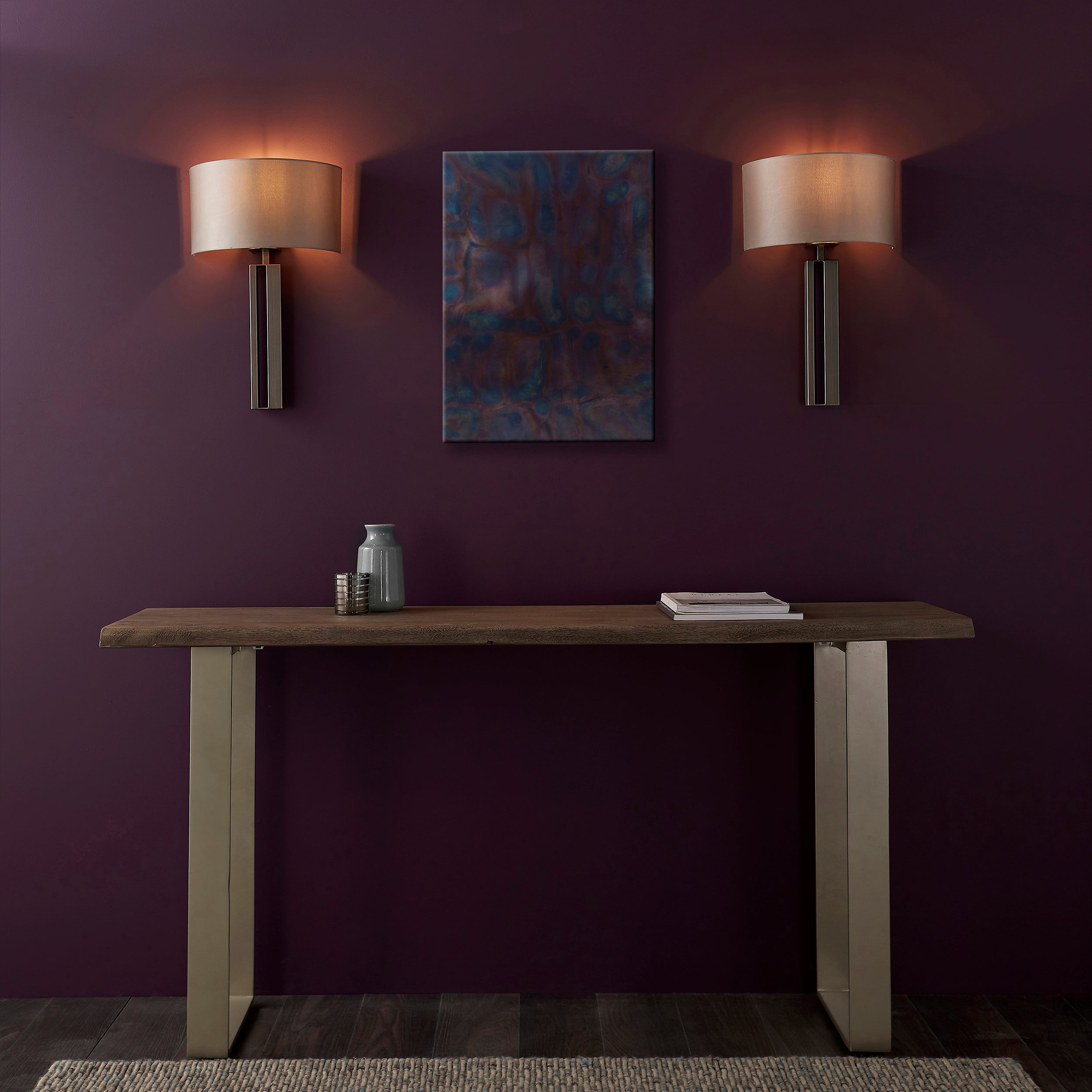 Blake Wall Light in Bronze & Antique Brass Finish - Elegant Vintage Sconce for Bedroom, Living Room, and Hallway Lighting
