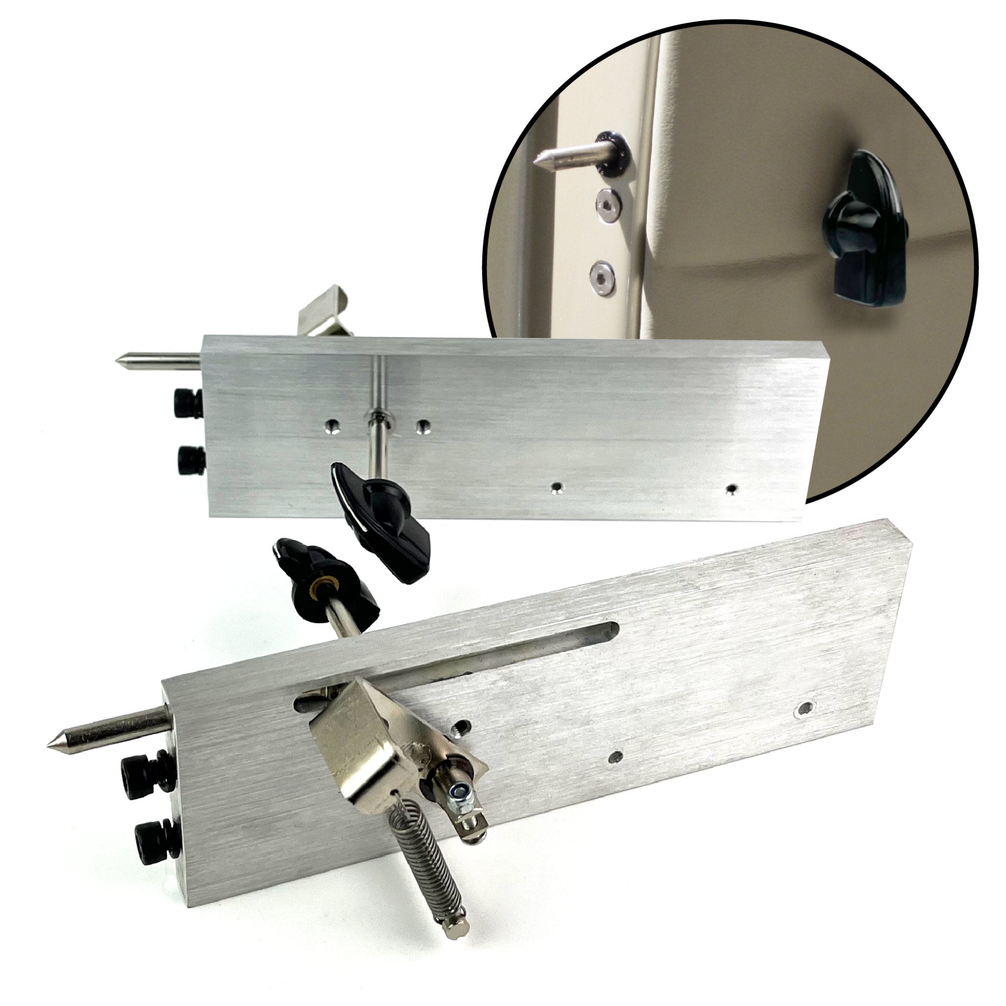 1901-1902 Isotta Fraschini Runabout Suicide Door Safety Lock Kit - Spring Loaded Bolt & Rod System for Classic Car Restoration (Perfect for Vintage Auto Enthusiasts & Antique Vehicle Maintenance)