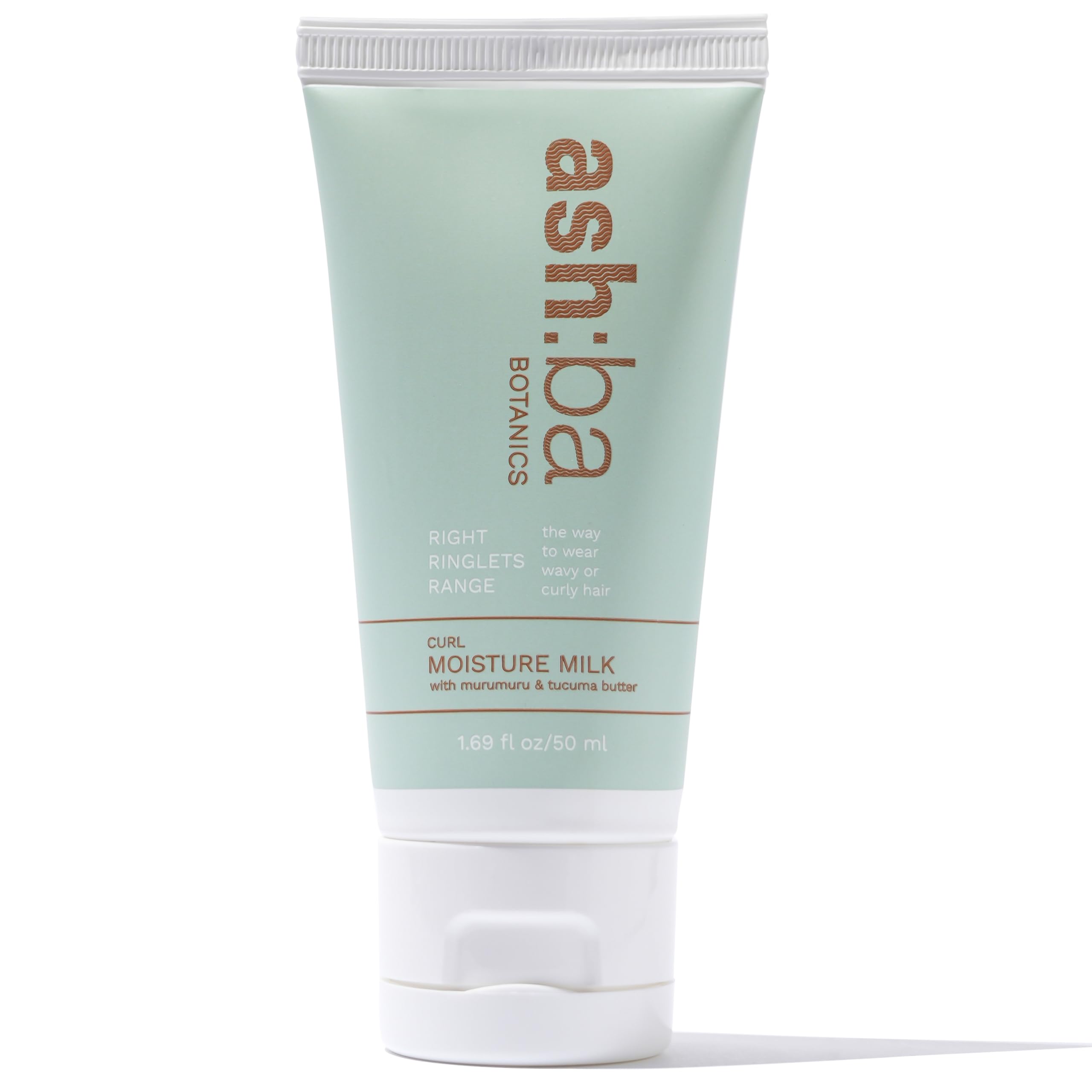 Ashba Botanics Curl Moisture Milk - Leave-In Conditioner for Dry, Frizzy, Damaged Hair with Moringa, Argan & Shea Butter | Deep Hydration, Frizz Control & Shine for Curly & Wavy Hair | Men & Women | 50ml | Perfect for Daily Hair Care & Styling