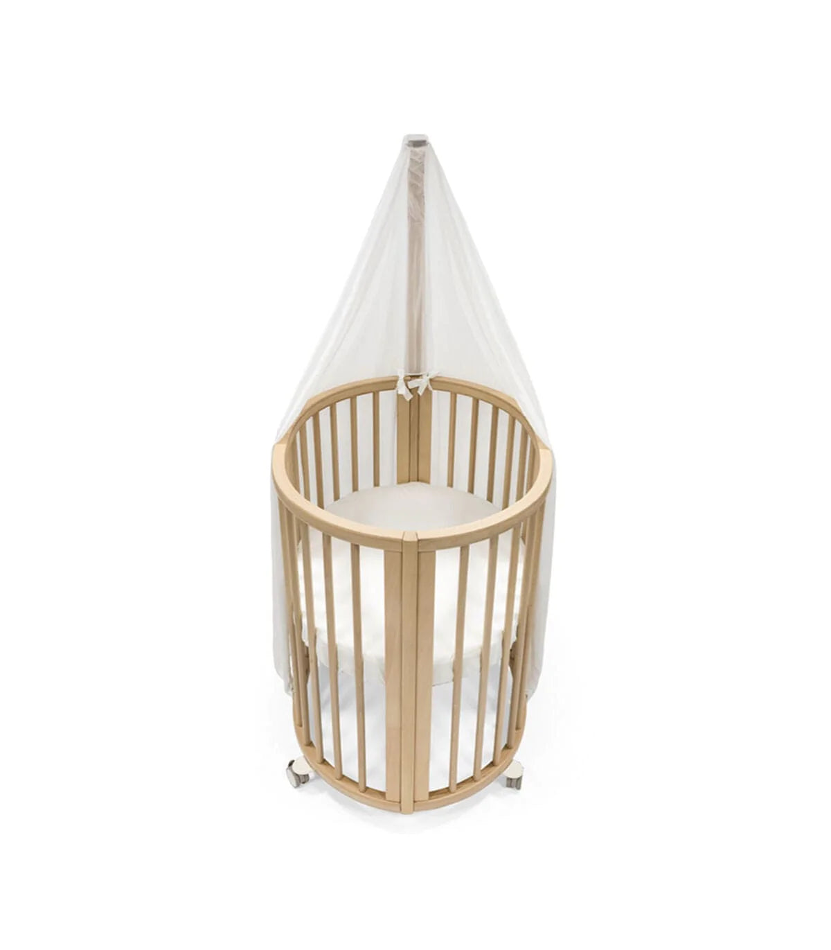 Stokke Sleepi Canopy V3 2023 - White Baby Crib Canopy for Newborns & Infants | Nursery Decor & Sun Protection for Strollers & Bassinets