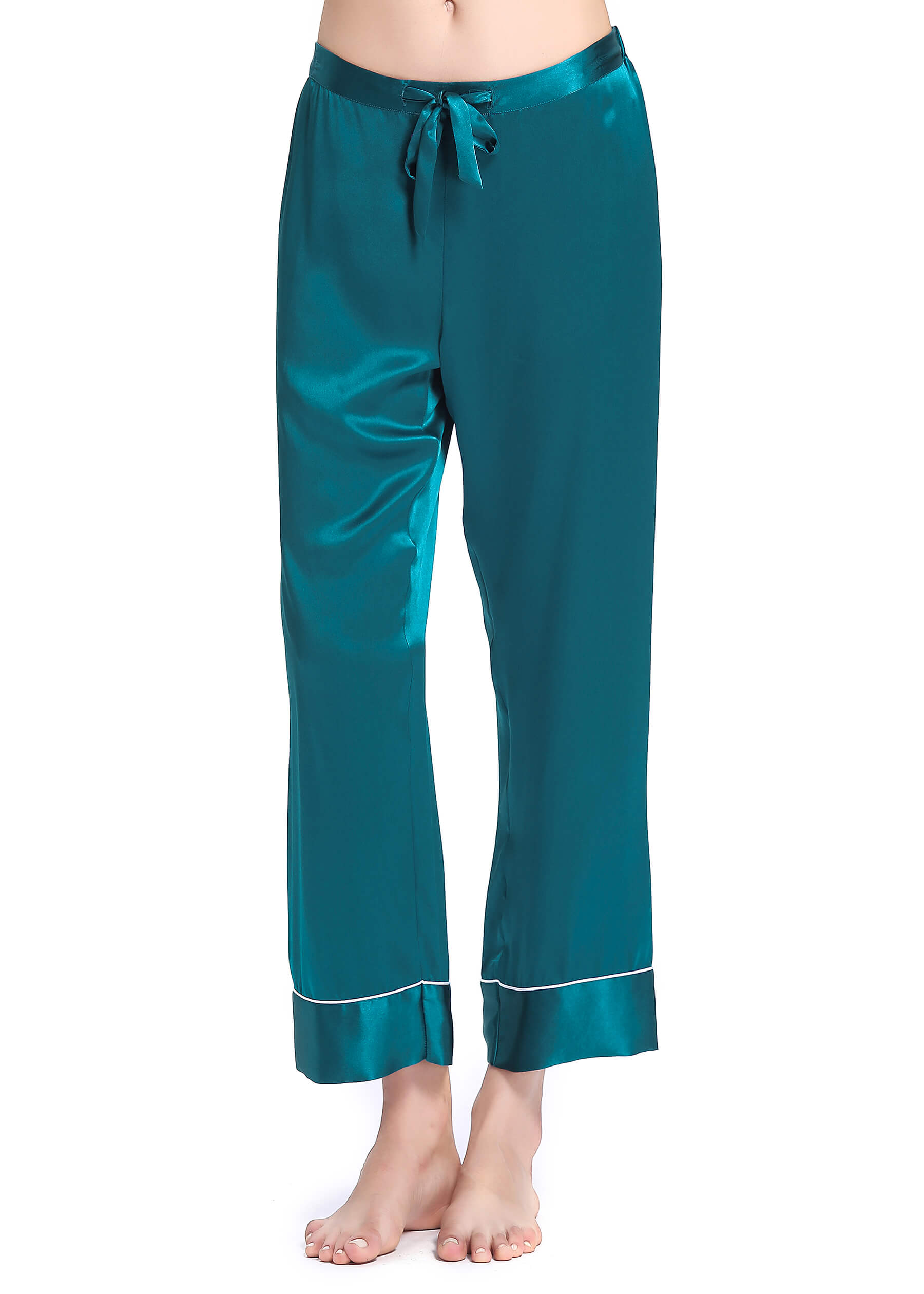22 Momme Luxury Silk Pajama Set for Women - Soft & Breathable Sleepwear with Chic Trim - Perfect for Nighttime Comfort, Bridal Shower Gifts & Relaxing at Home