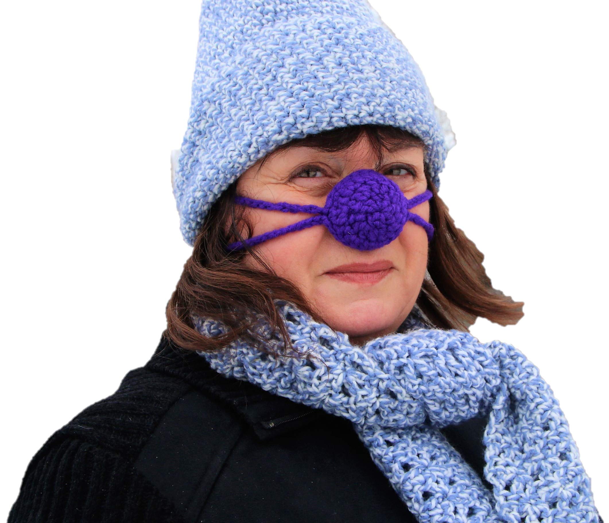 Crochet Nose Warmer - Soft & Warm Winter Accessory for Cold Weather - Perfect for Skiing, Snowboarding & Outdoor Activities