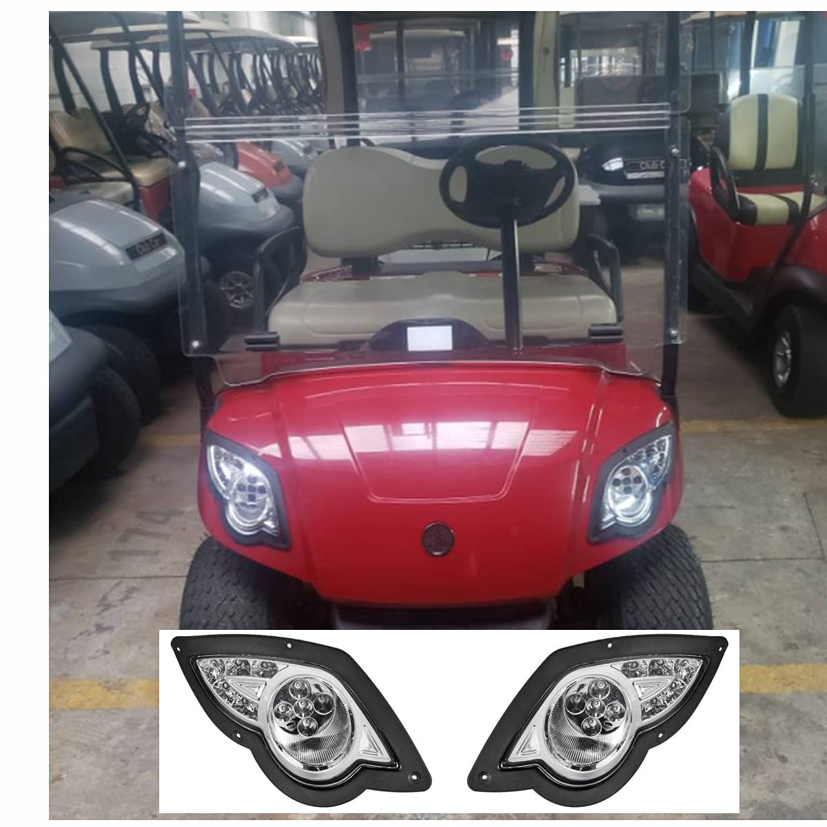 Yamaha Drive G29 2007-UP Golf Cart LED Light Kit - High Brightness LED Headlights & Taillights for Night Driving & Safety | Perfect for Golf Courses, Campuses & Neighborhood Streets