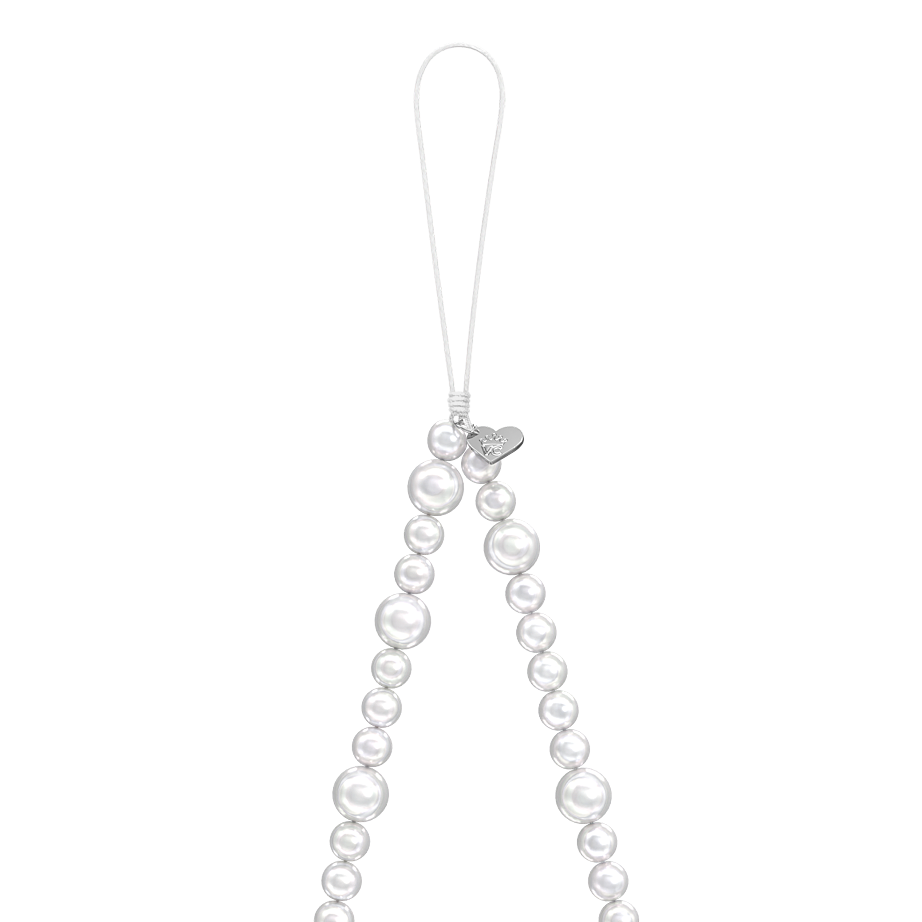 Elegant White Pearl Phone Charm - Stylish Accessory for iPhone & Android | Perfect Gift for Women & Girls | Enhance Your Phone's Look for Parties & Everyday Use