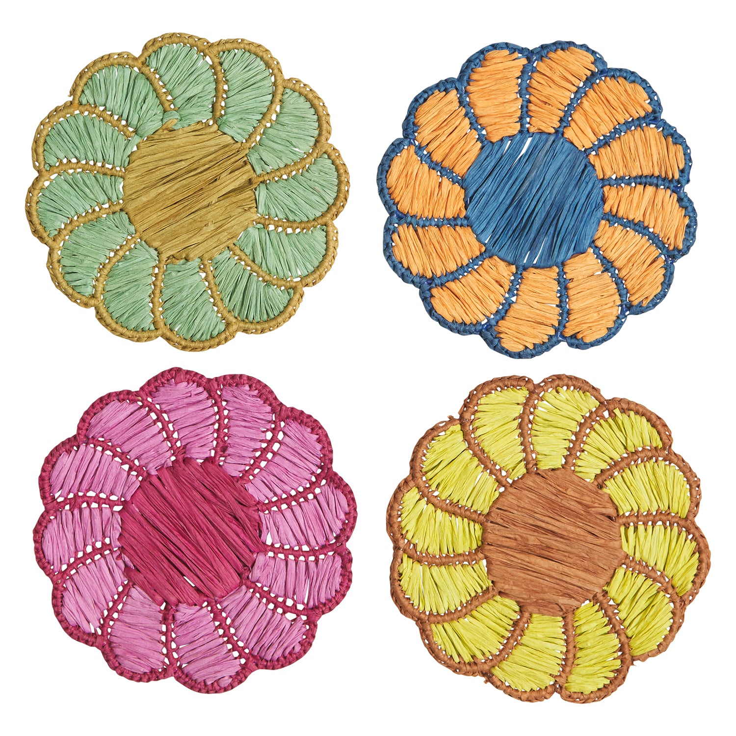 Magnolia Coaster Set - Elegant Floral Coasters for Coffee Tables, Home Decor & Gift Ideas - Waterproof & Heat-Resistant Drink Coasters for Dining Room, Office, Bar Use