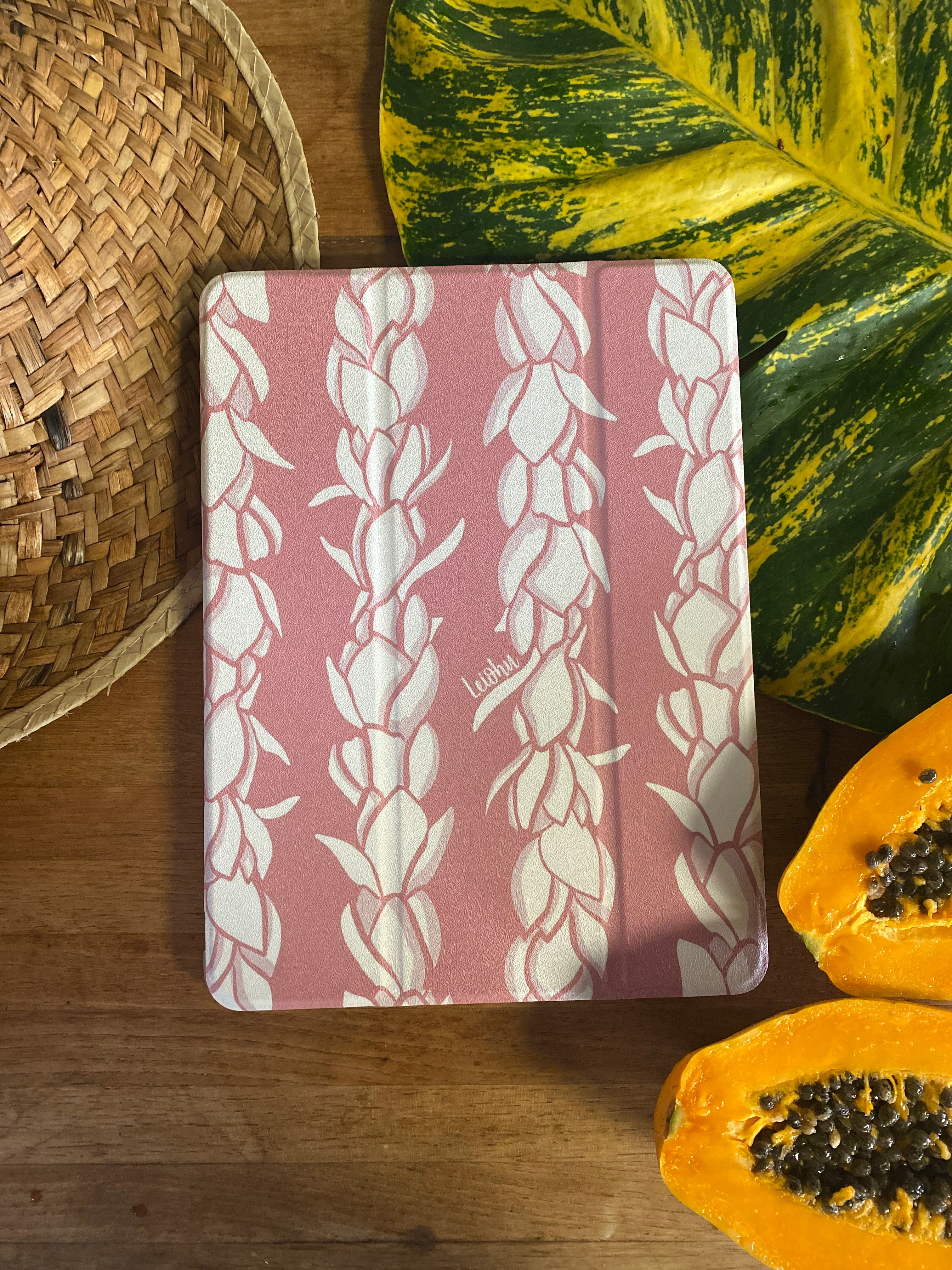 Pikake Lei iPad Case - Durable Protective Cover for iPad Air/Pro/Mini - Perfect for Travel, Work & School