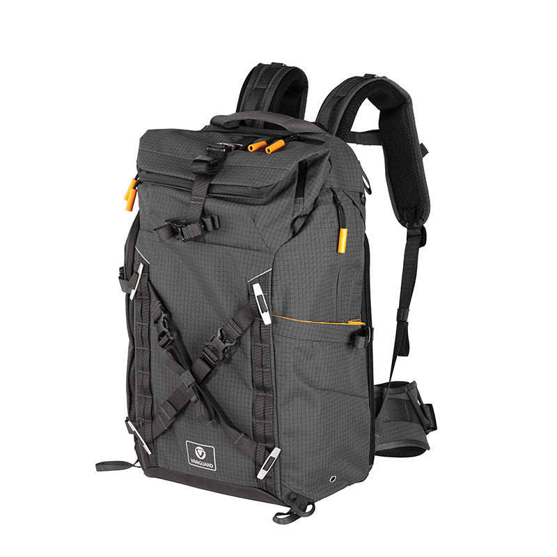 VEO Active 53 Gray Camera Backpack with USB Charger Port - Waterproof DSLR Camera Bag for Travel & Outdoor Photography