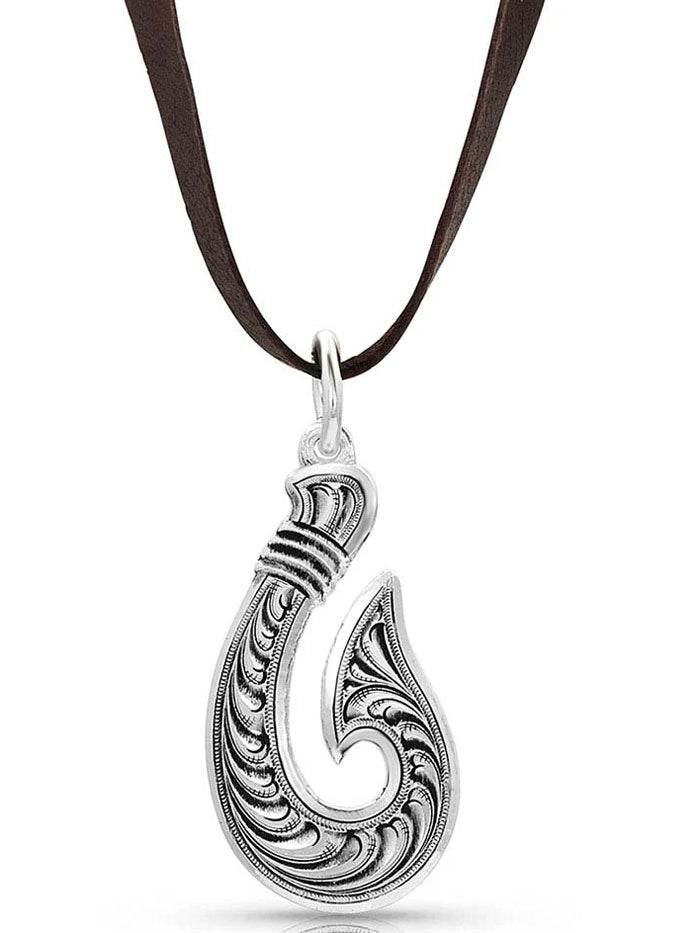 Montana Silversmiths NC4347 D Men's Antiqued Silver Necklace - Handcrafted Western Jewelry for Cowboy & Rodeo Style - Perfect for Gifts, Weddings & Special Occasions