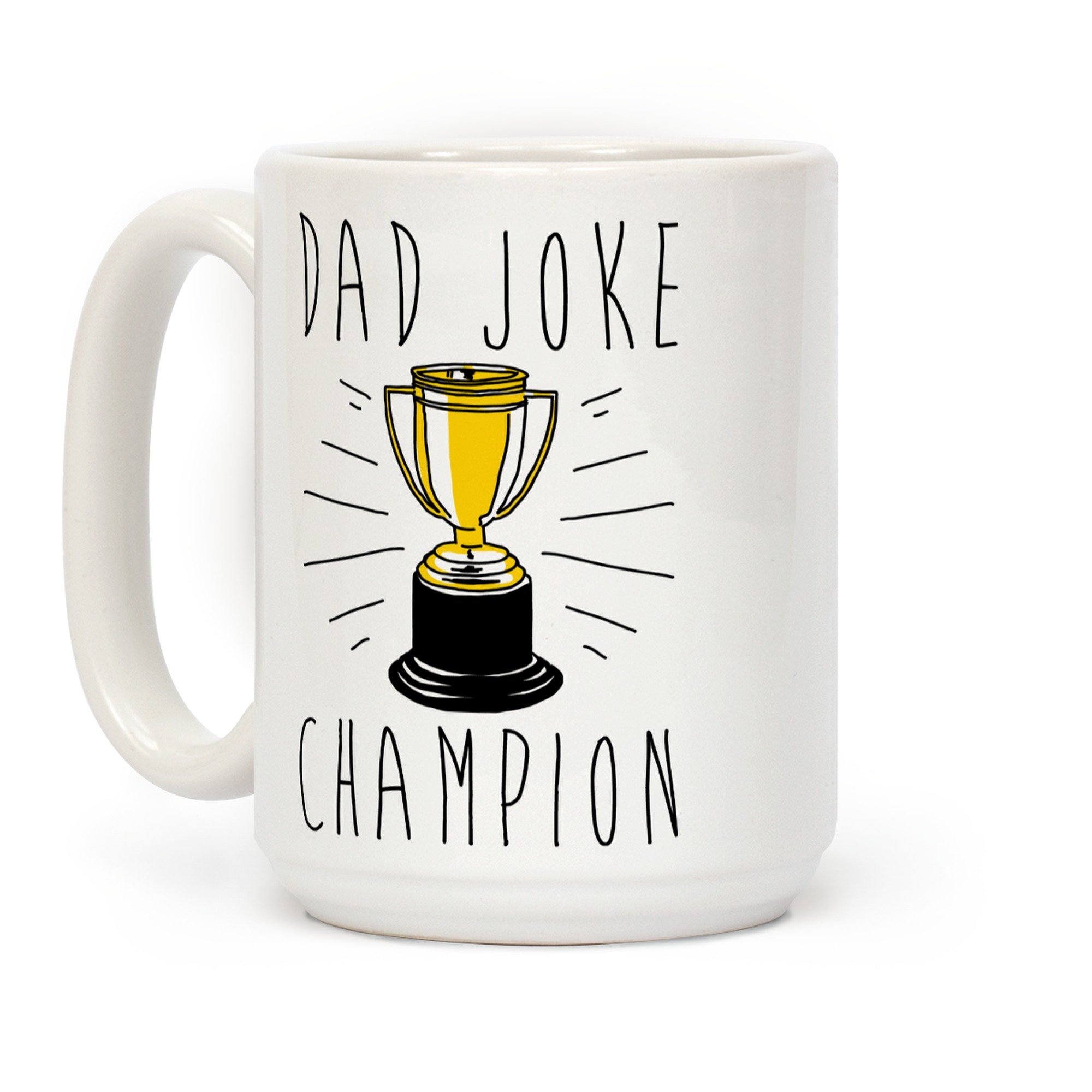 LookHUMAN Funny Dad Coffee Mug - 15oz Double-Sided Printed Novelty Cup for Father's Day Gift | Dishwasher Safe Humorous Coffee Mug for Husband & Dad | Perfect for Office Use, Birthday Presents & Father's Day Celebrations