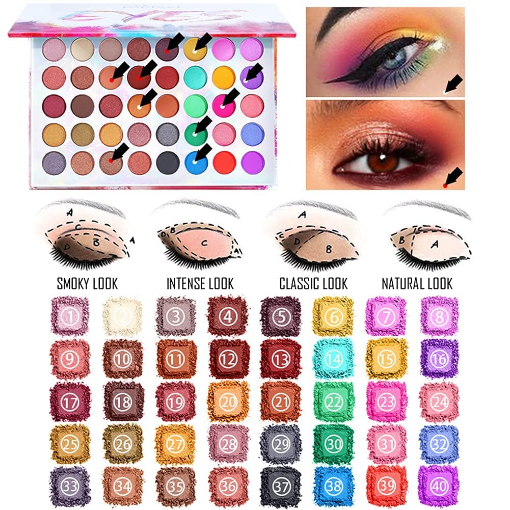 All-in-One Makeup Kit for Women - Complete Cosmetic Starter Set with Brush, Eyeshadow, Lip Gloss, Mascara & Travel Bag | Perfect for Everyday Makeup, Travel & Gifts