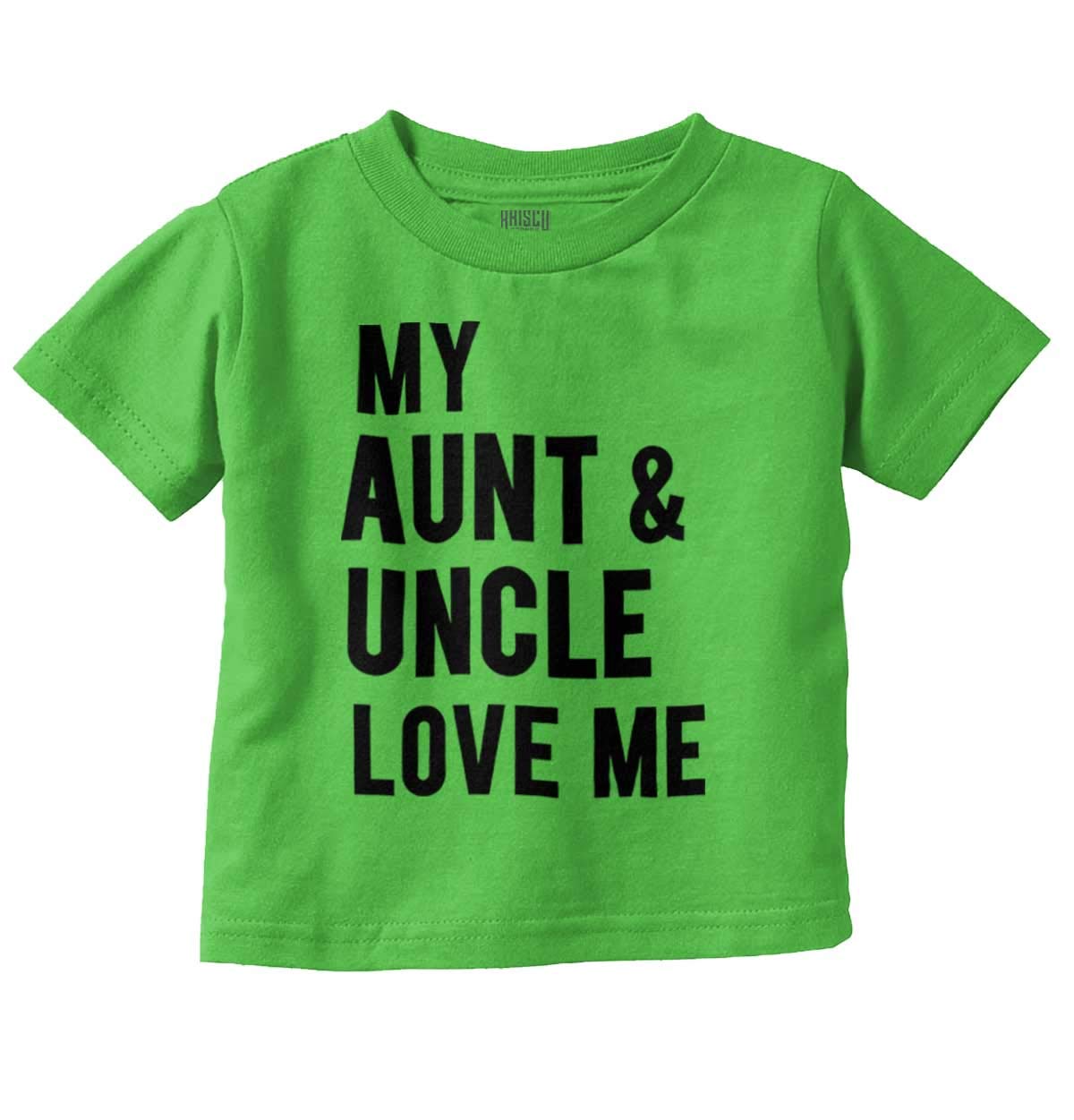 Brisco Brands Cute Auntie Uncle Present T-Shirt for Niece - Toddler Boy & Girl Outfit - Perfect for Family Gifts, Birthdays & Special Occasions