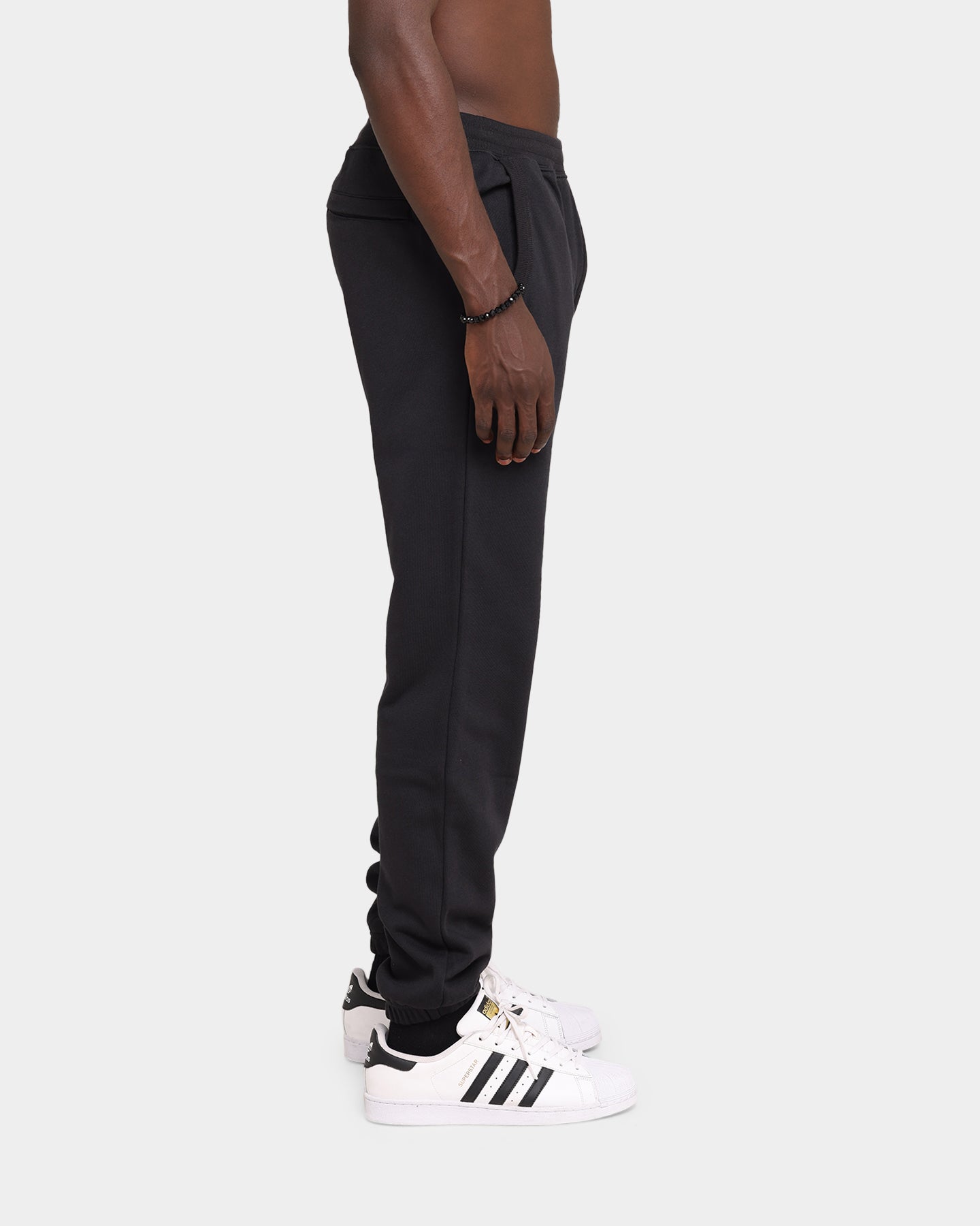 Adidas Men's Black Silicone Sweatpants - Comfortable Workout Joggers for Running, Gym & Lounge Wear