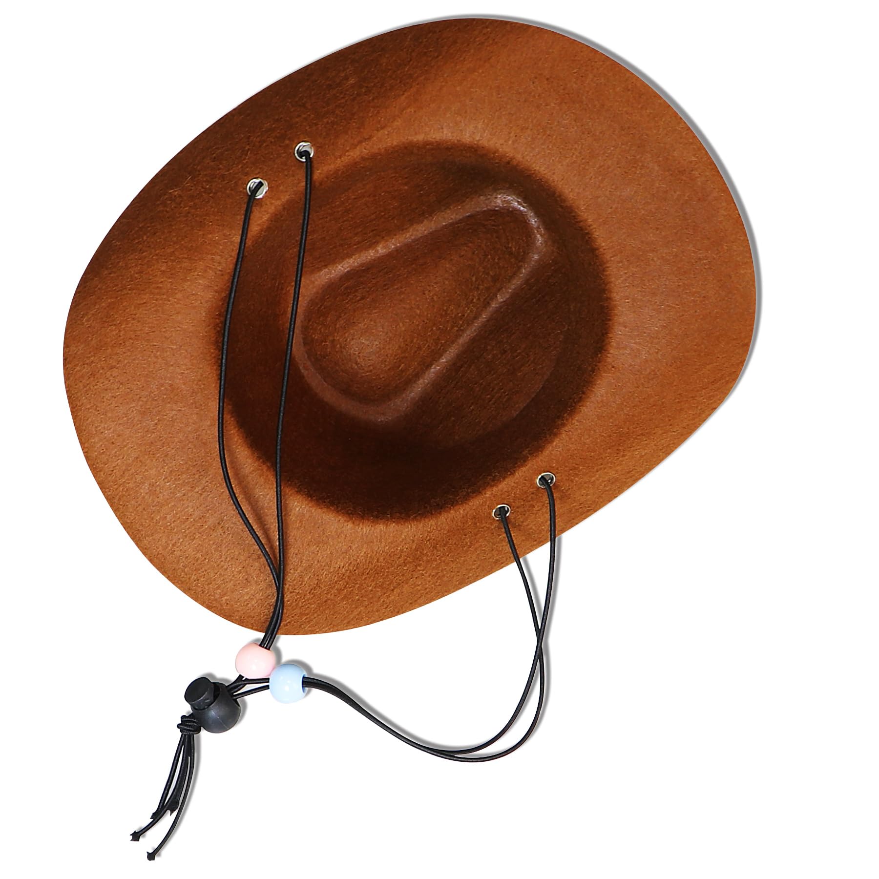 Funny Dog Cowboy Costume for Halloween - Brown Hat & Red Bandana Scarf Set for Small, Medium & Large Dogs | Perfect for Pet Parties, Trick-or-Treating & Photo Shoots