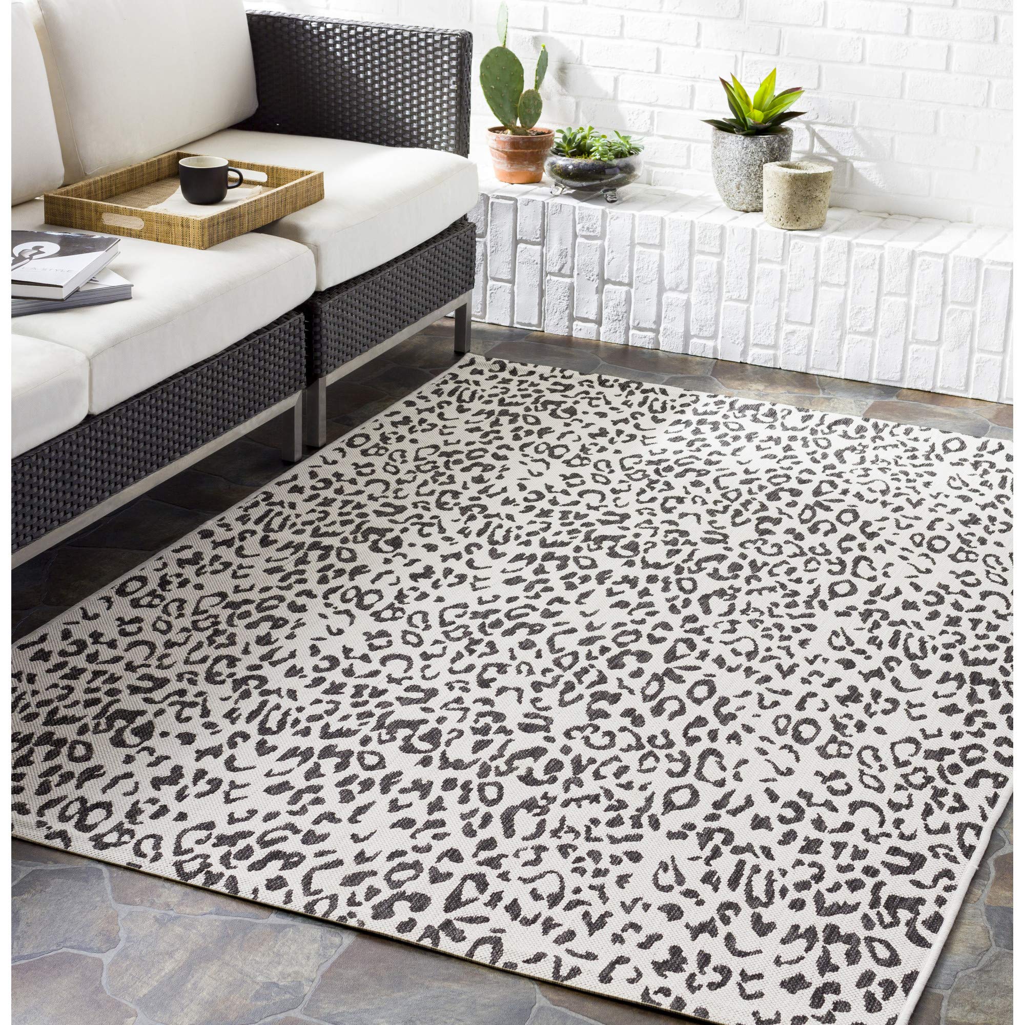 Livabliss Esperanza Leopard Print Outdoor Area Rug - 7'10