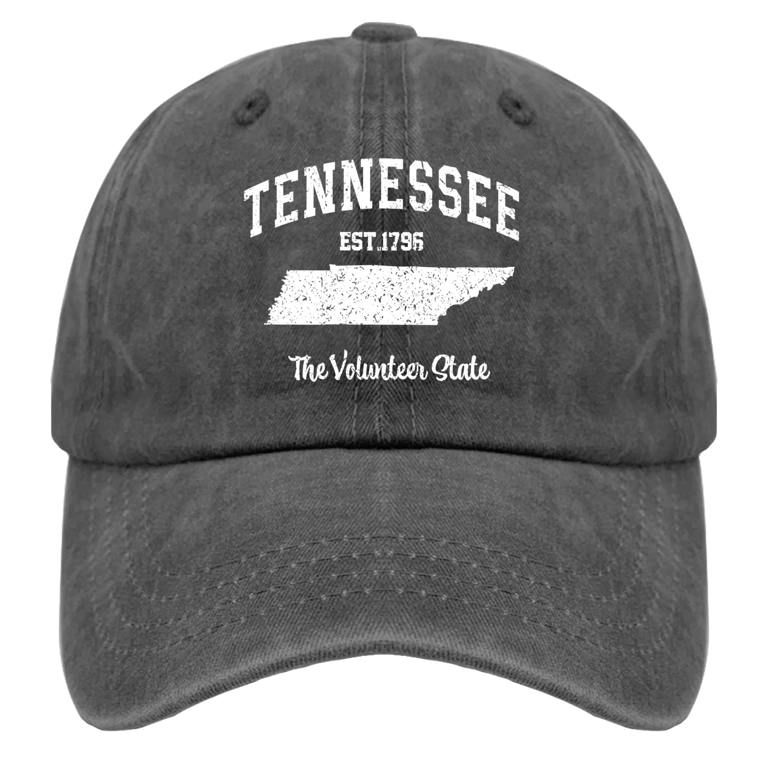 Tennessee Volunteer State Anime Trucker Hat - Pigment Black Baseball Cap for Women & Men, Cool Dad Gifts, Golf & Outdoor Activities