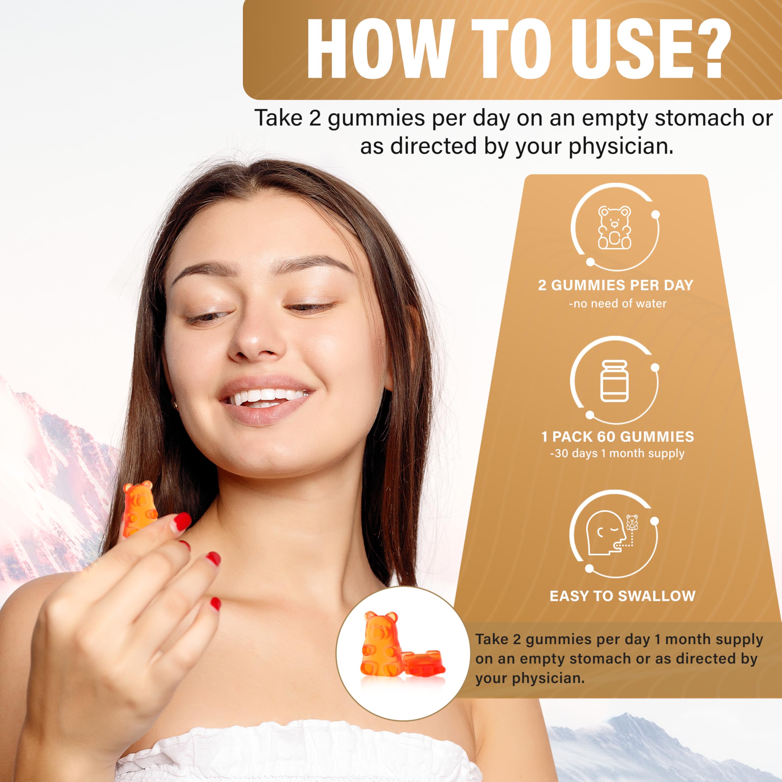 VAITE Gummies - Delicious & Nutritious Vitamin Gummy Supplements for Adults & Kids | Boost Immunity, Energy & Hair Growth | Perfect for Daily Health, Travel & On-the-Go Snacking