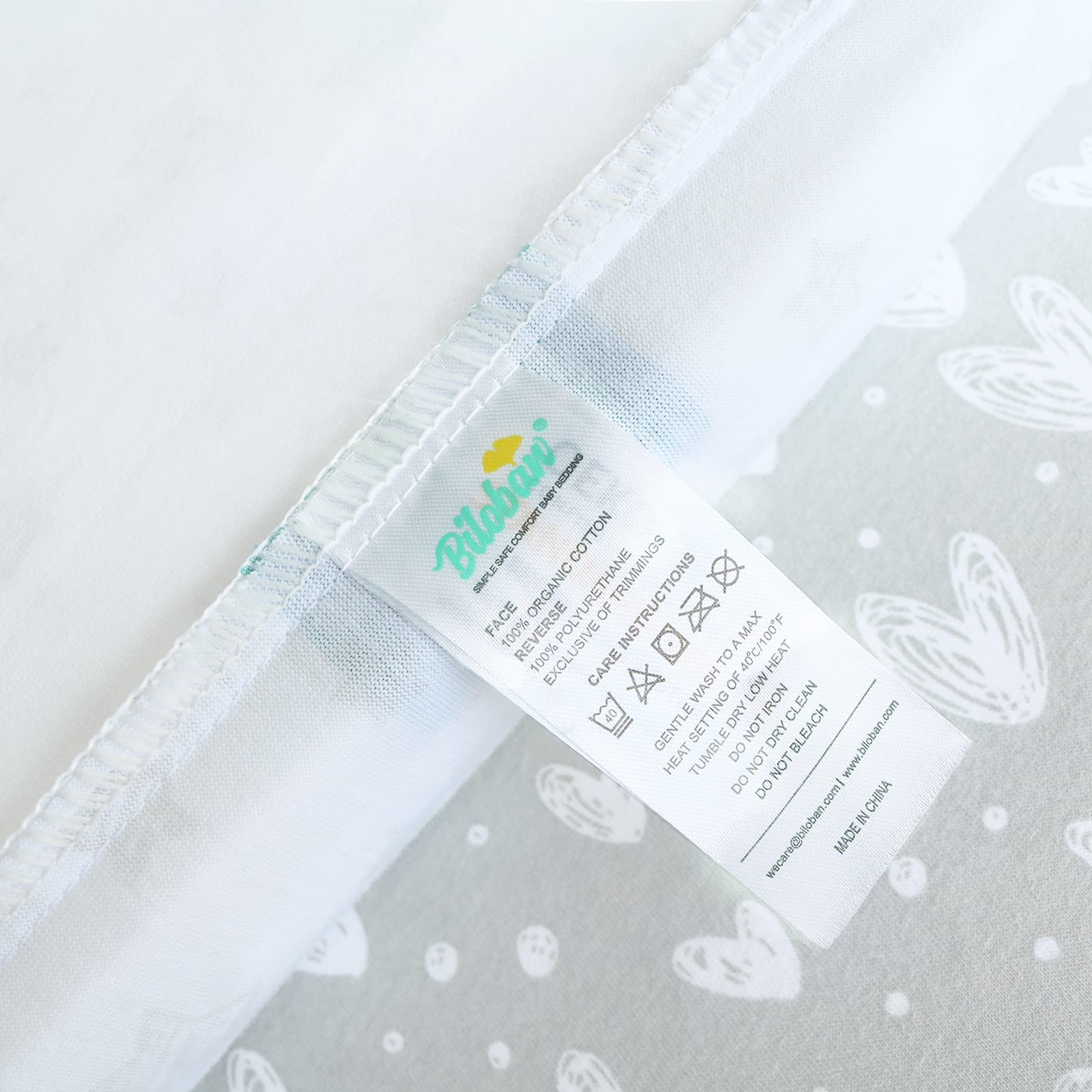 Waterproof Pack and Play Fitted Sheets 2 Pack - 100% Cotton Mini Crib Mattress Cover Protector 38