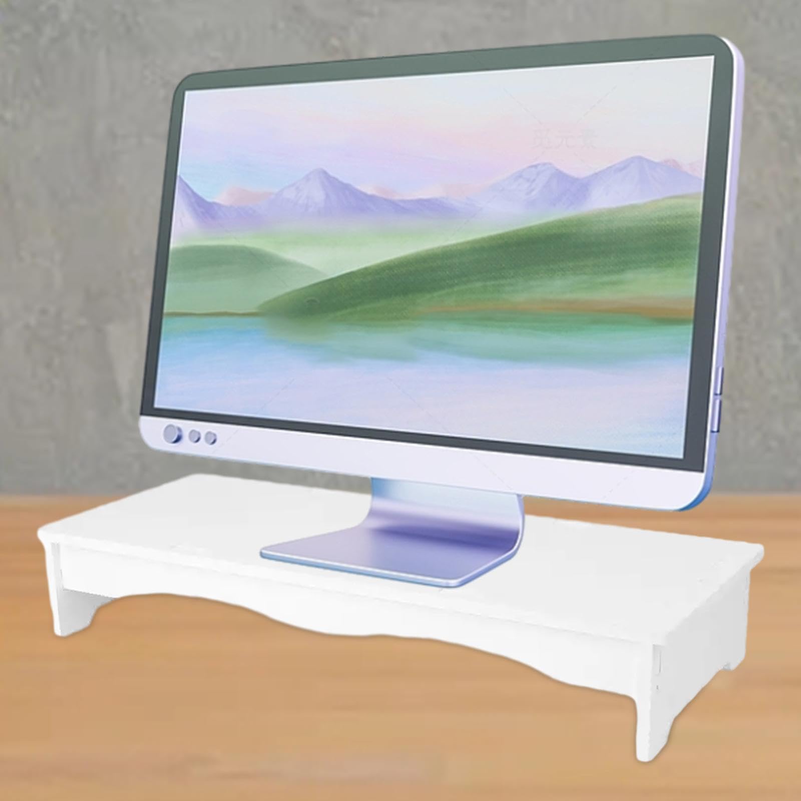 MagiDeal Adjustable Monitor Stand Riser with Storage Shelf - Space Saving Desk Organizer for Computer Screen, Laptop, Keyboard - Perfect for Home Office, Gaming Setup & Workspace Organization
