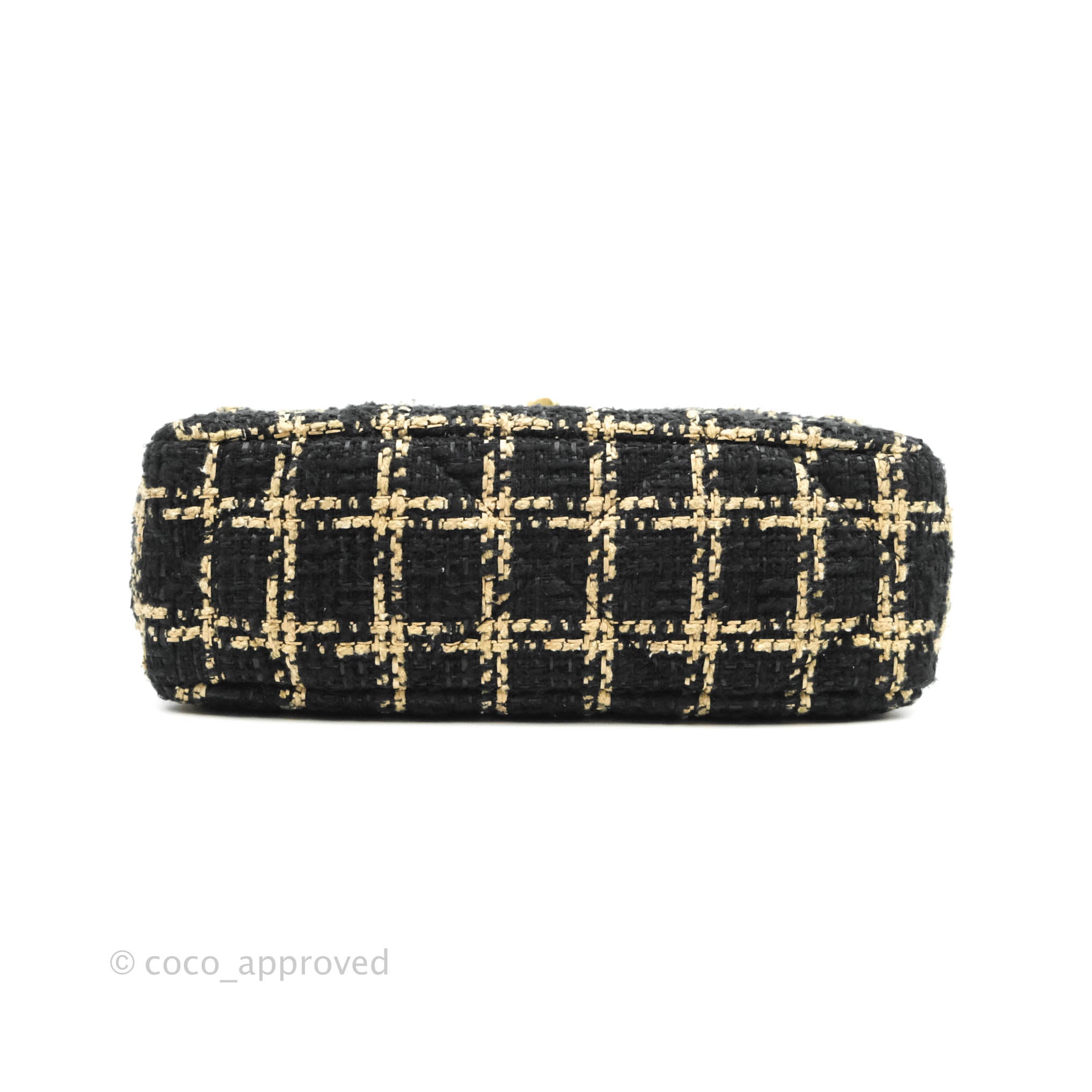 Chanel 19 Small Tweed Handbag in Black & Beige with Mixed Hardware - Luxury Crossbody Bag for Women, Perfect for Date Night & Special Occasions