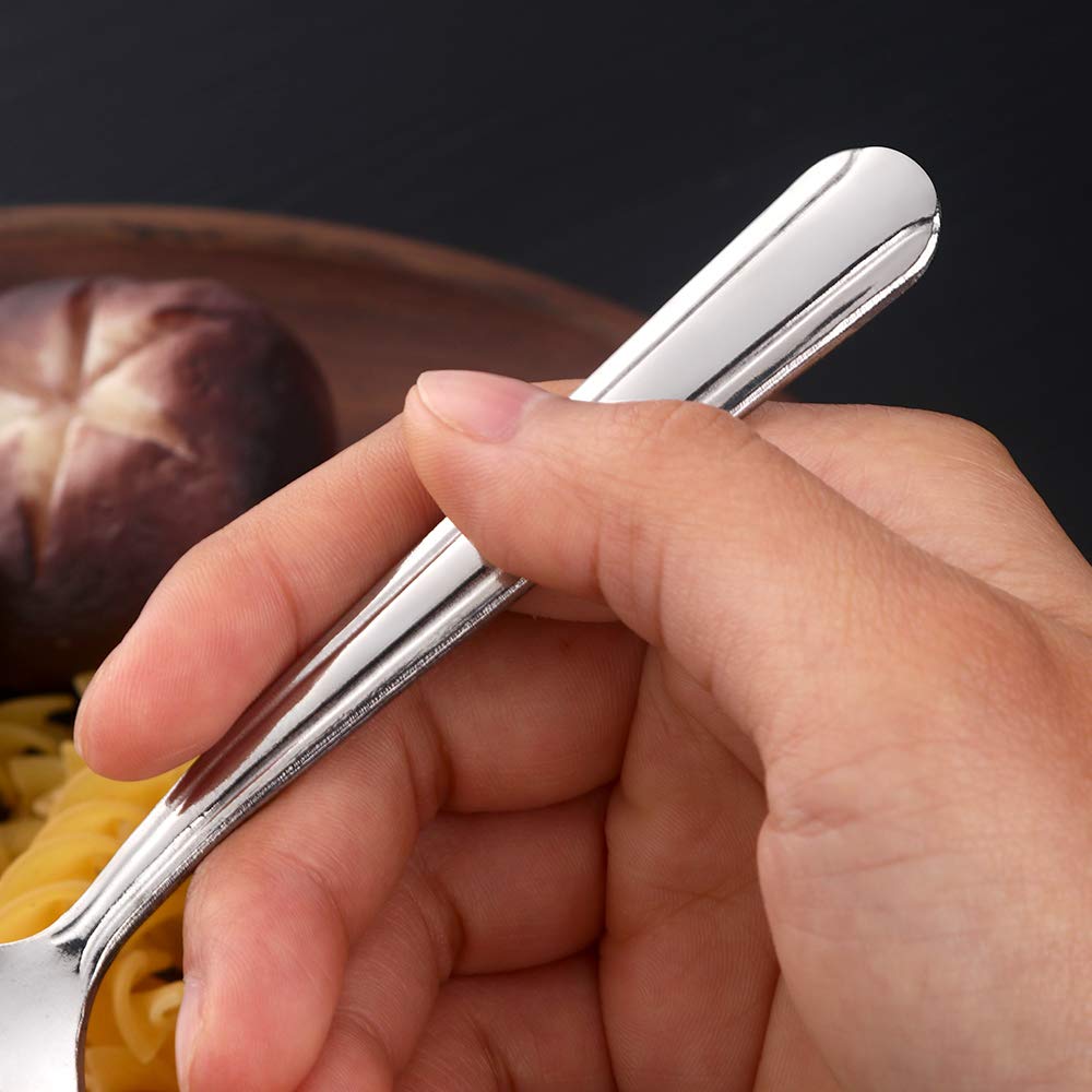 Dongbo 12-Piece Stainless Steel Salad & Dessert Forks Set - 6.2 Inch Elegant Silverware for Dinner Parties, Picnics & Home Dining