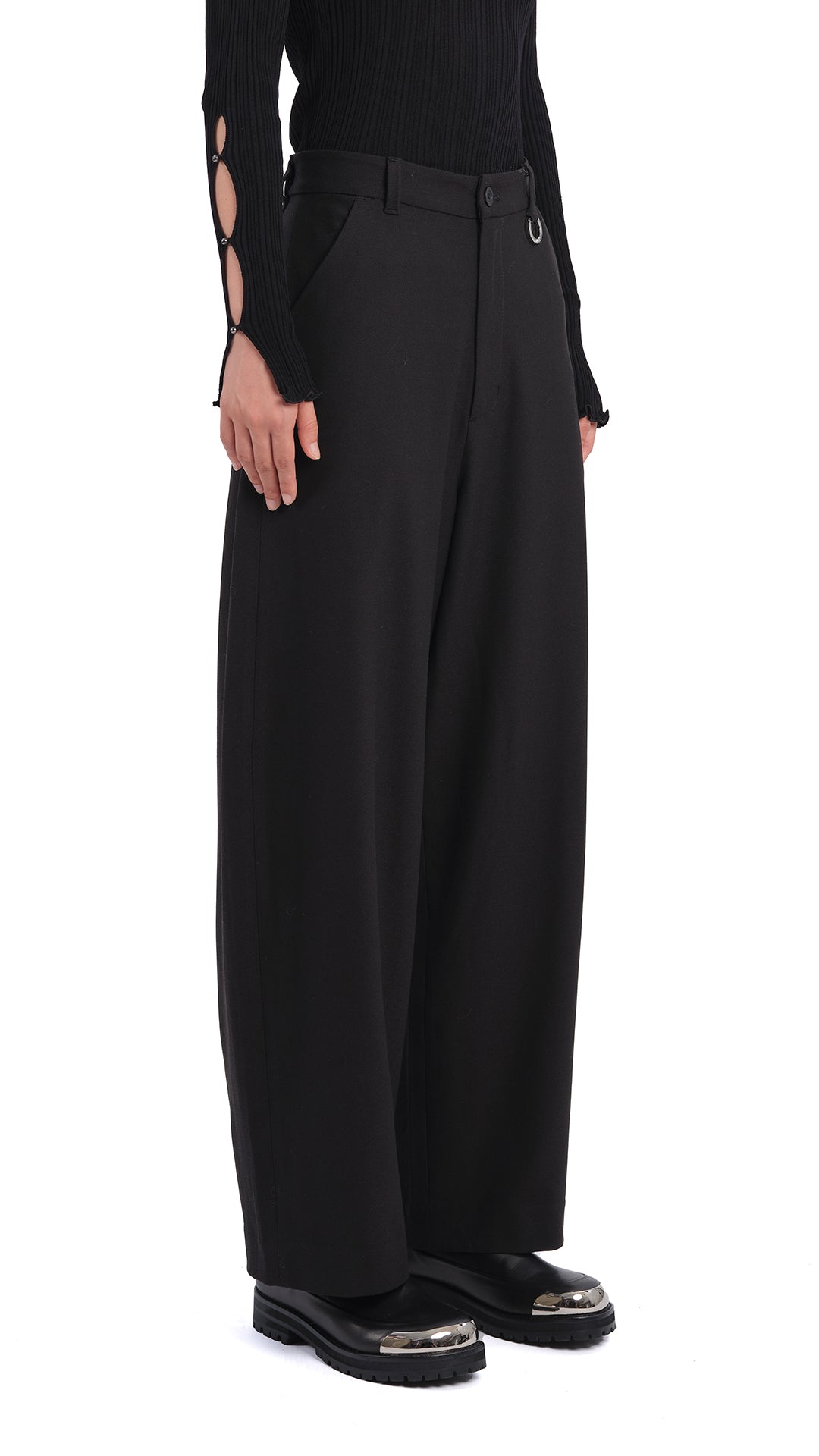 Stylish Dyed Stretch Twill Balloon Pants for Women - Comfortable High Waist Wide Leg Trousers for Casual Outfits, Streetwear & Boho Fashion