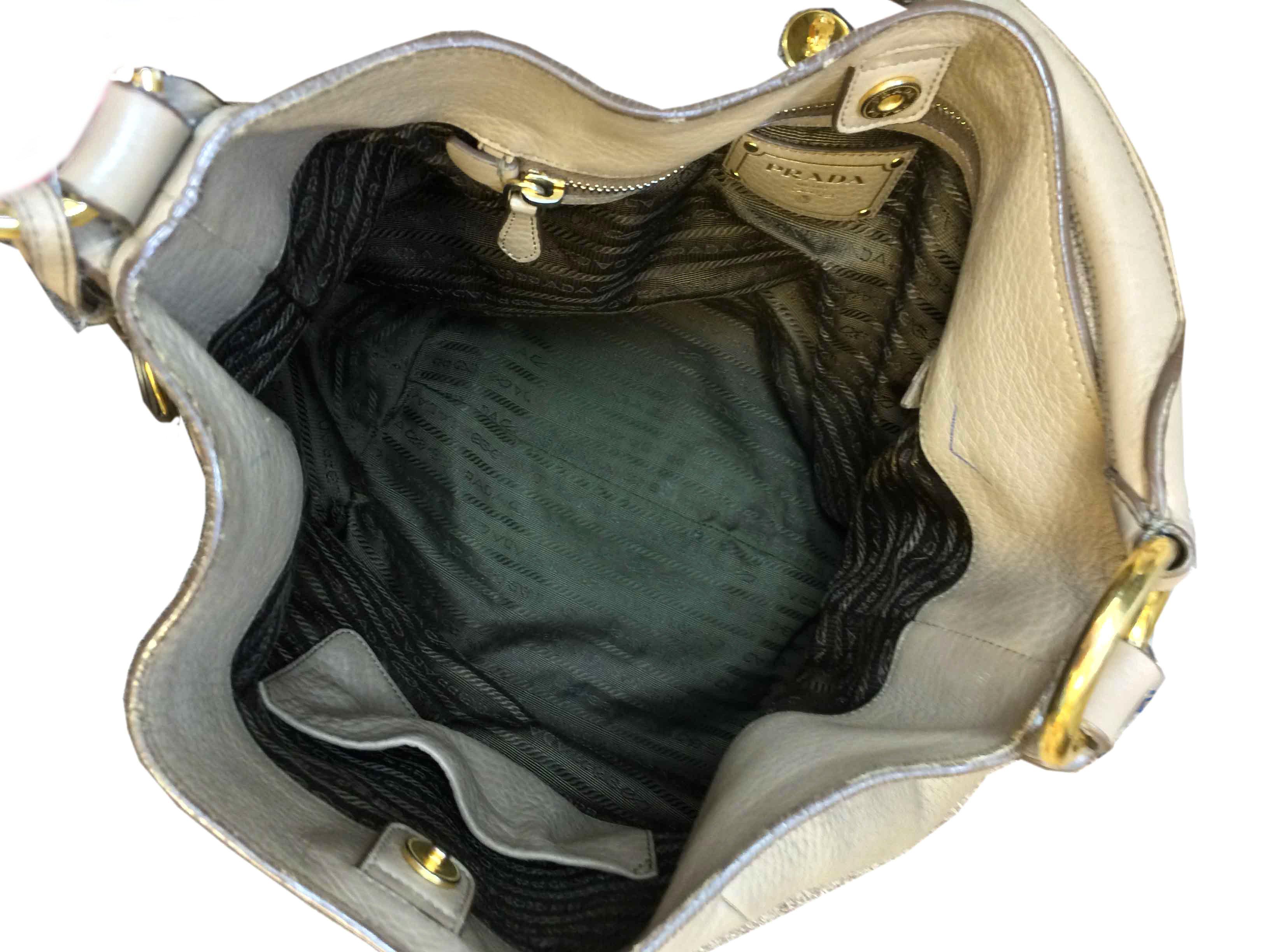 Prada Vitello Diano Leather Hobo Bag for Women | Luxury Designer Handbag | Perfect for Work, Travel & Everyday Use