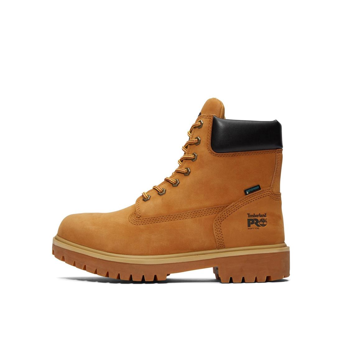 6 Inch Soft Toe Waterproof Insulated Work Boots - 200G Thinsulate, Wheat Color - Perfect for Construction, Hiking & Winter Outdoor Activities