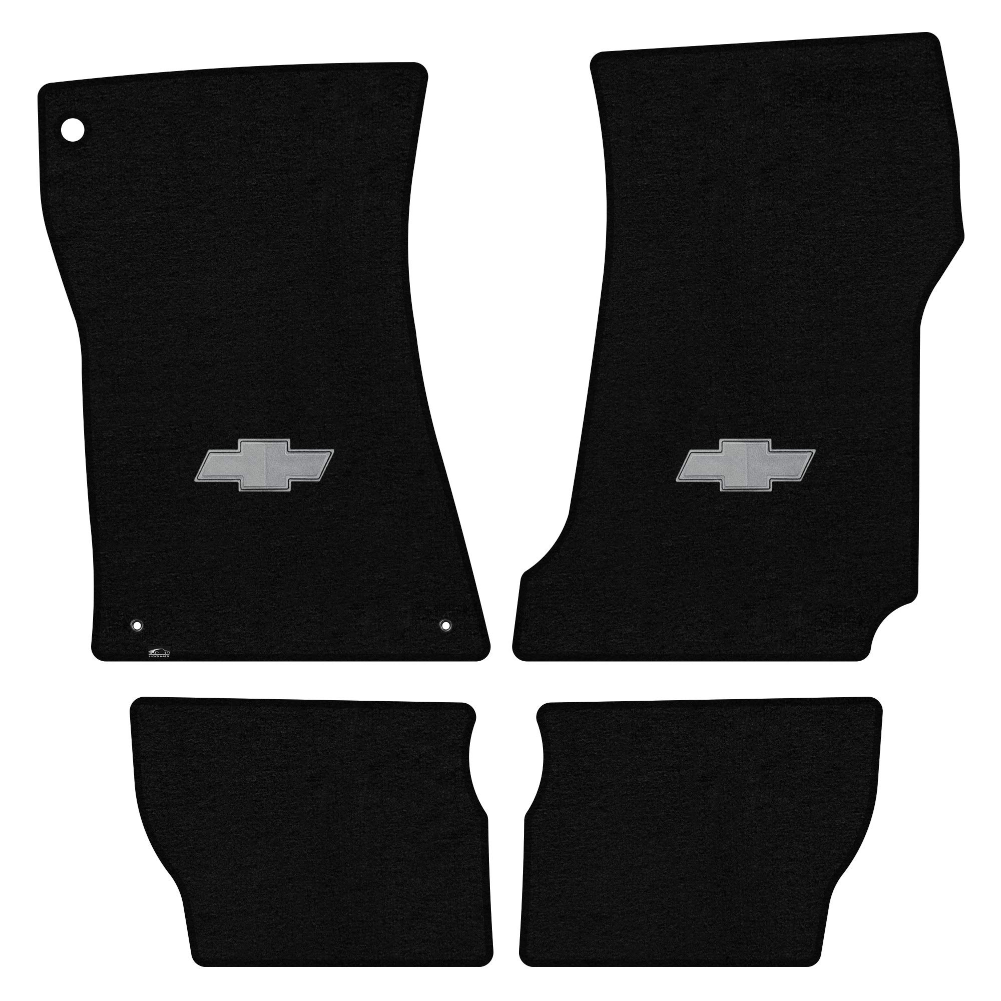 Premium Custom-Fit Carpeted Floor Mats for 1968-1972 Chevy Chevelle/Malibu 2-Door & Convertible - Luxury Car Floor Liners (Black, Front & Rear) - Perfect for Classic Car Restoration & Daily Driving Protection