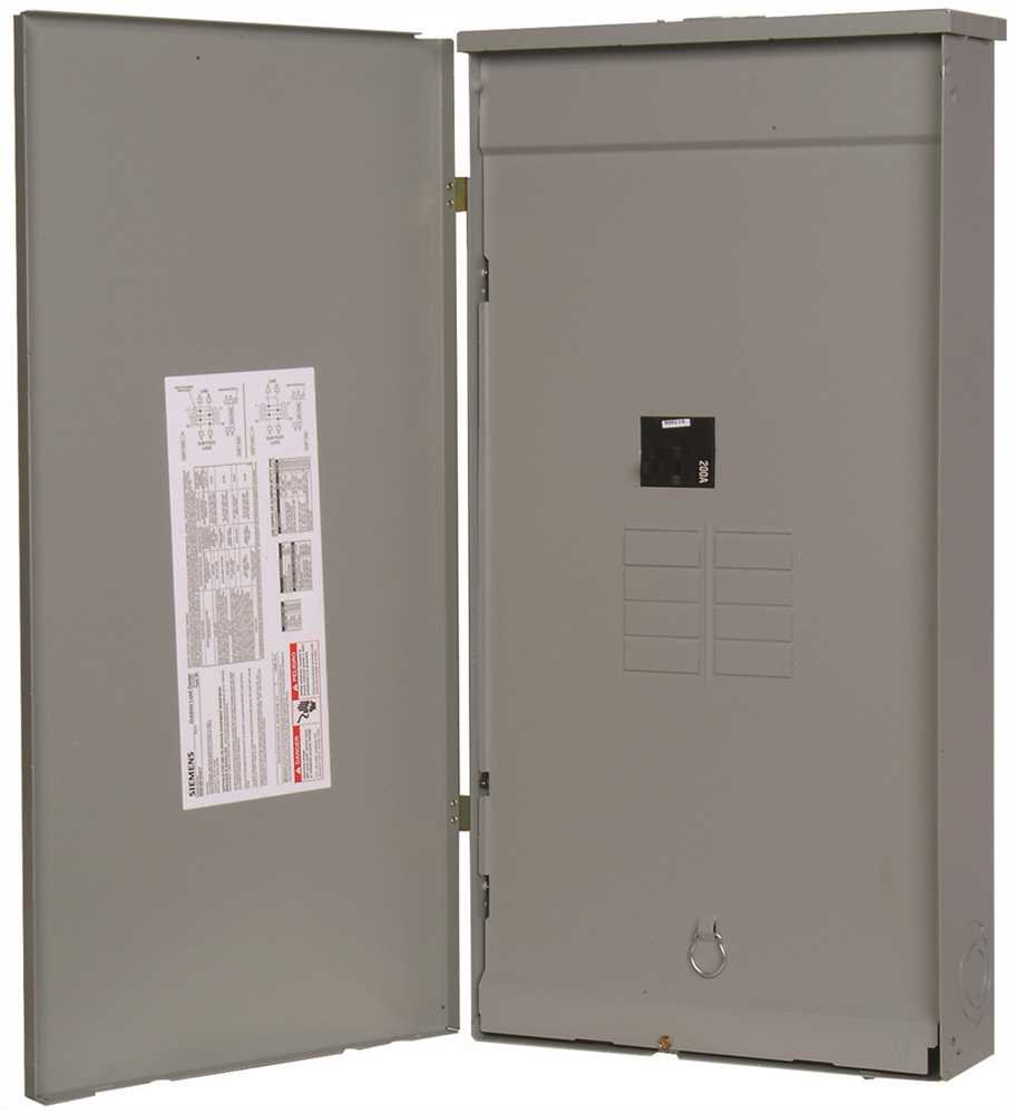 SIEMENS W0204MB1100 100 Amp Mobile Home Electrical Panel - Weatherproof Outdoor Circuit Breaker Box for RV, Trailer & Manufactured Homes | Easy Installation & Durable Construction