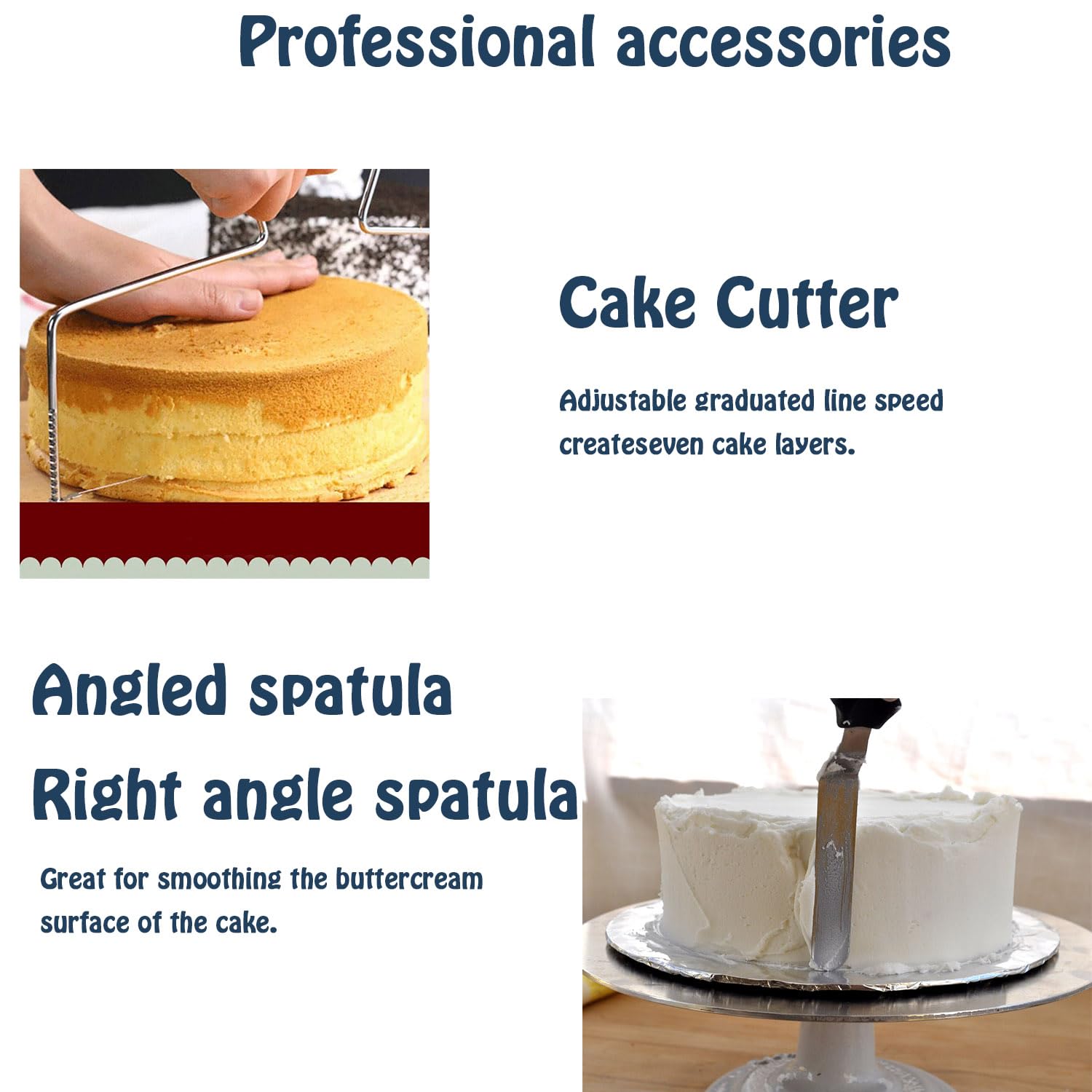 12 Inch Aluminum Alloy Rotating Cake Stand - 360° Revolving Cake Turntable for Baking, Cupcake & Dessert Decorating (35-Piece Set) | Perfect for Home Bakers, Wedding Cakes & Birthday Party Desserts