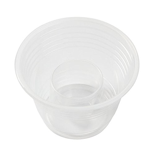 250 Clear EZ-Bombers 2-Chamber Shot Glasses for Jagerbombs, Cherry Bombs, Melon Bombs & Vegas Bombs - Perfect for Parties, Bars & Cocktail Mixing
