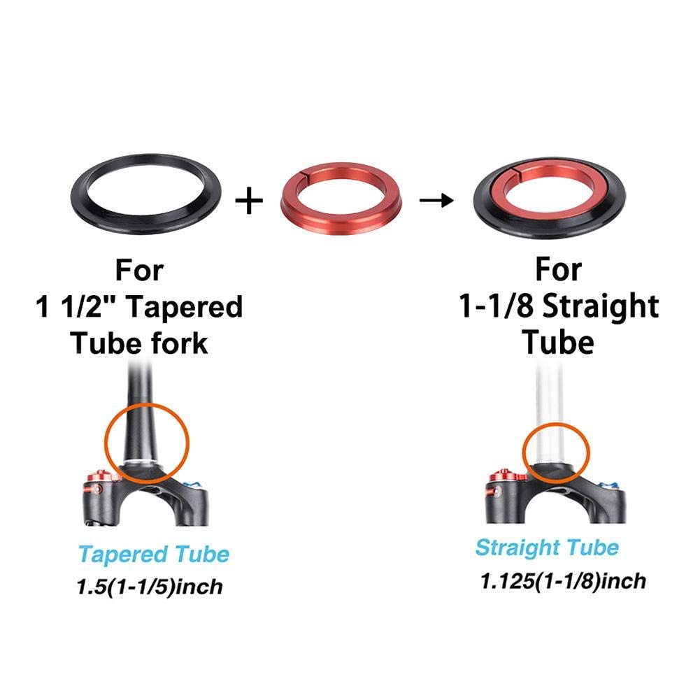 VGEBY1 Bicycle Headset - 42mm & 52mm Tapered Tube Bike Front Fork Headset - Premium Cycling Accessory for Mountain Bikes & Road Bikes - Perfect for Smooth Steering & Enhanced Bike Performance