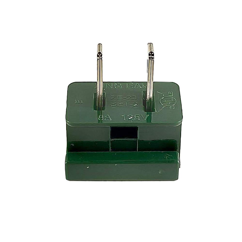 25PCS SPT-2 Green Male Vampire Plugs for Christmas Lights, Lamps & DIY Projects - Weatherproof Electrical Connectors for Indoor/Outdoor Holiday Decorations