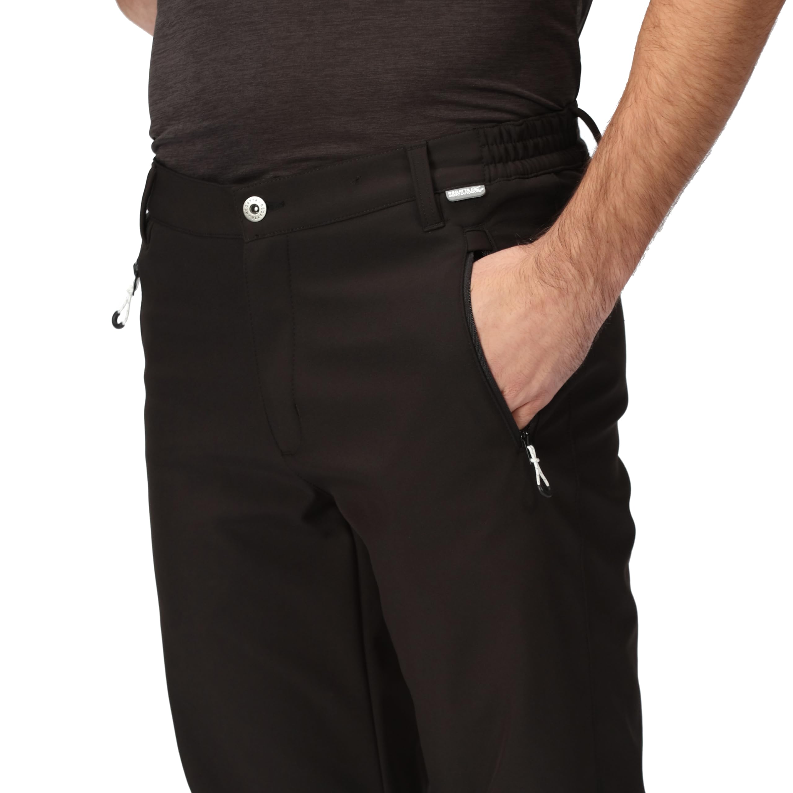 Regatta Geo II Men's Waterproof Softshell Trousers - Windproof Winter Hiking Pants for Outdoor Activities & Camping
