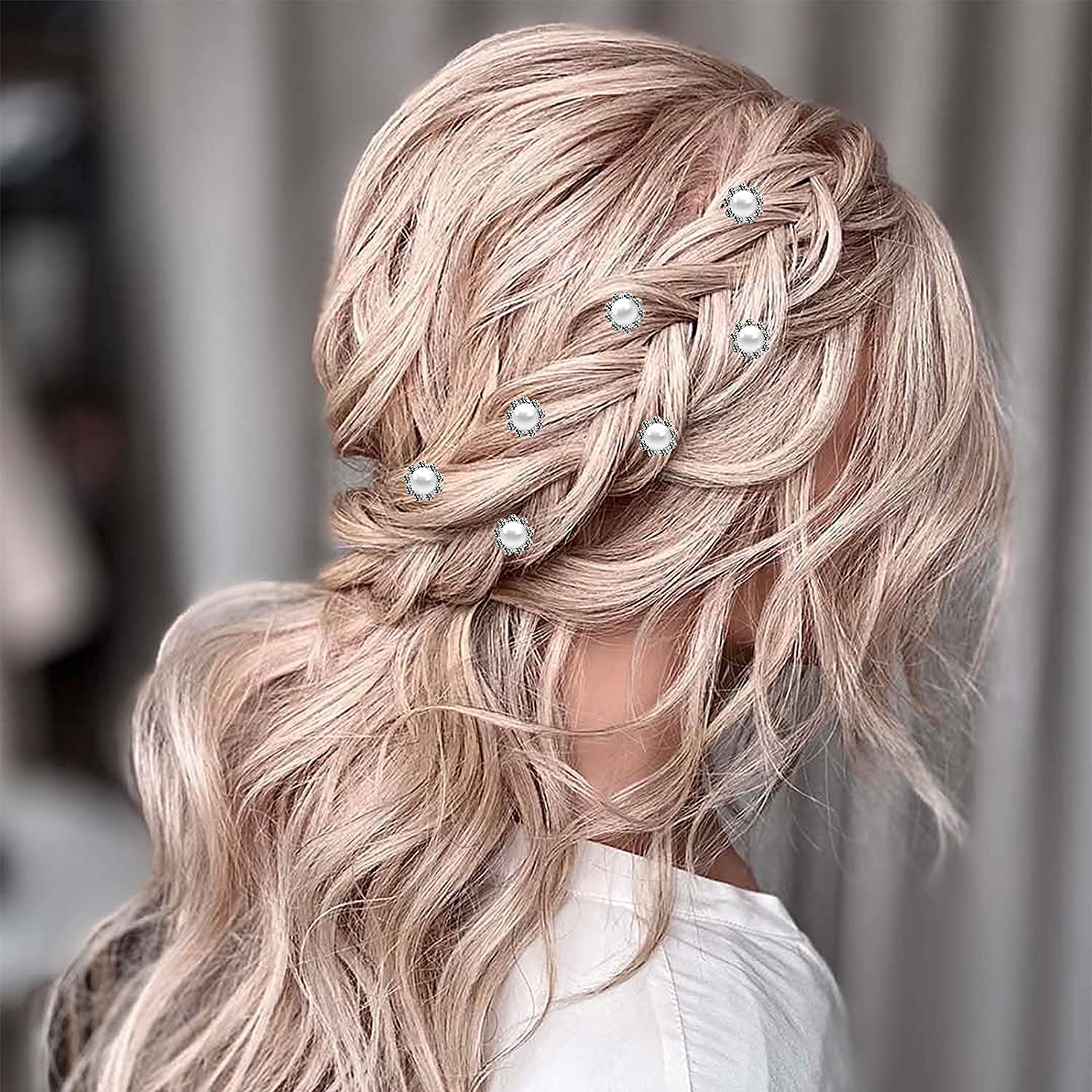 Elegant Pearl Hair Pins for Wedding Bridal Jewelry - Vintage Boho Hair Accessories for Women - Perfect for Bridal Shower, Prom & Special Occasions