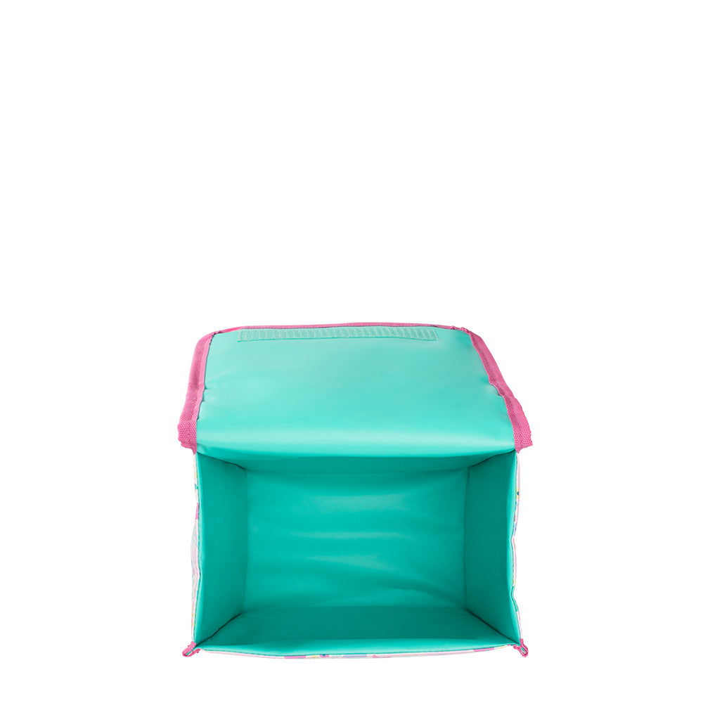 Flower Power Foldable Insulated Lunch Bag for Work, School & Picnics - Reusable & Eco-Friendly Food Container