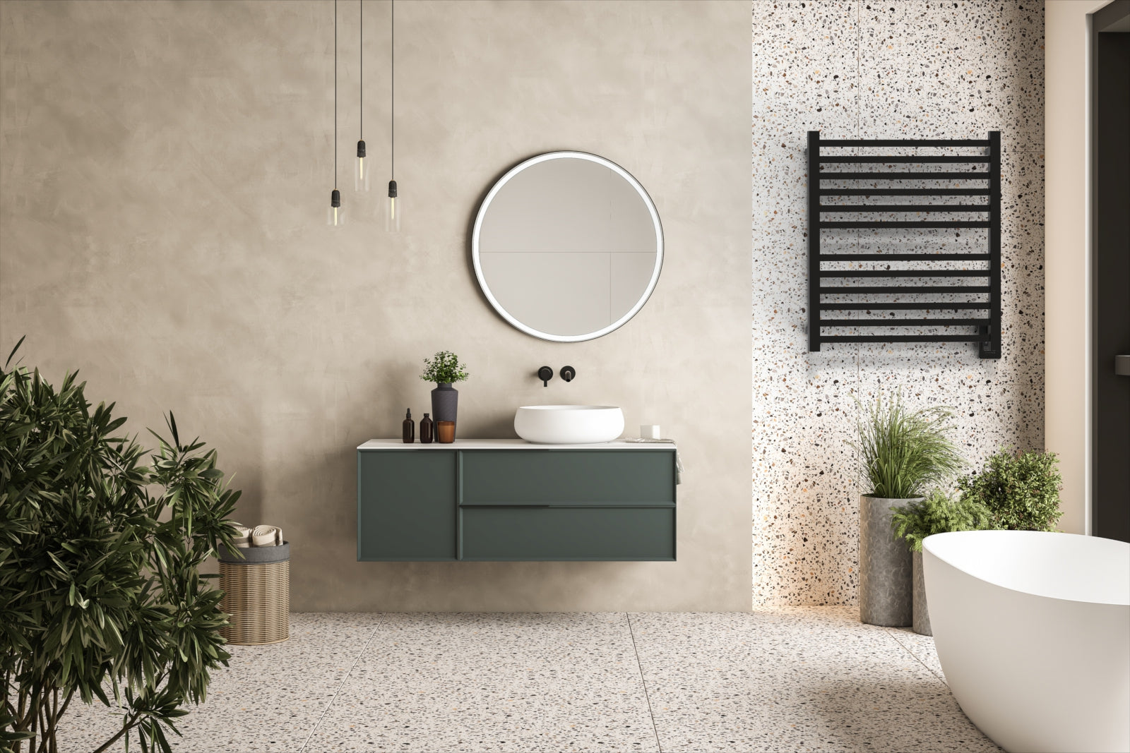Amba Quadro Q2932 Hardwired Bathroom Towel Warmer - 29.25