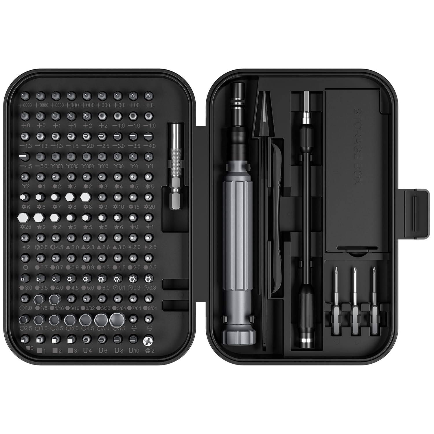 LIFEGOO 150-in-1 Magnetic Precision Screwdriver Set with Mini Storage Case - Professional Repair Tool Kit for Electronics, Computers, Laptops, iPhones, MacBooks, Gaming Consoles (PS5/Xbox), RC Models, Jewelry & Eyeglasses - Perfect for DIY Repairs, Tech Maintenance & Small Device Fixes